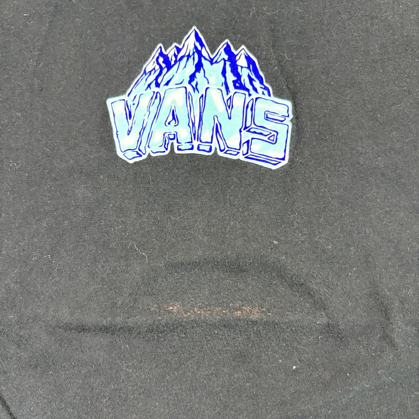 Vans Kids Youth M T Shirt Black Skeleton Snowboard Off The Wall Graphic Tee