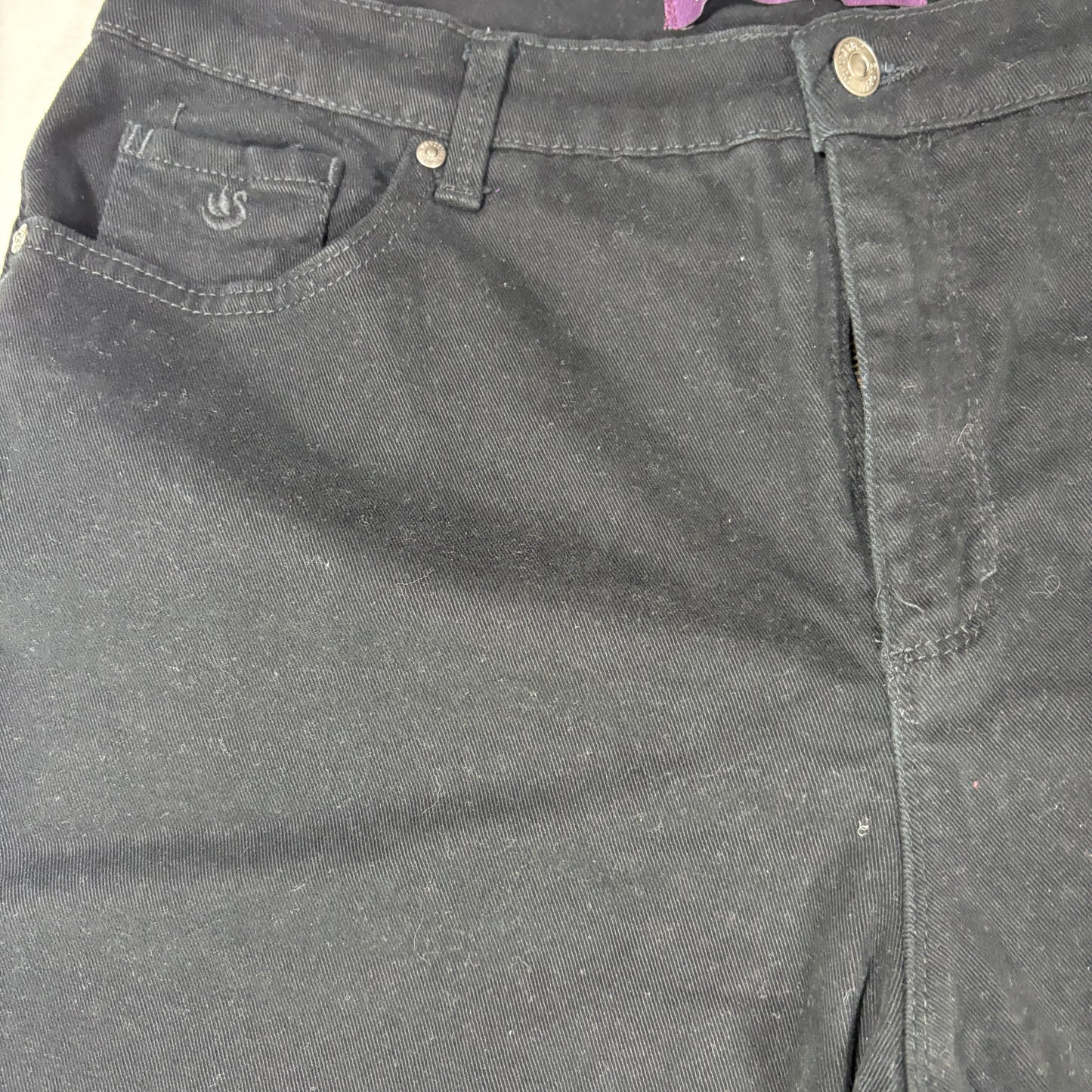 Gloria Vanderbilt Amanda Black Jeans Women’s Size 14 Bootcut High Rise Stretch Denim