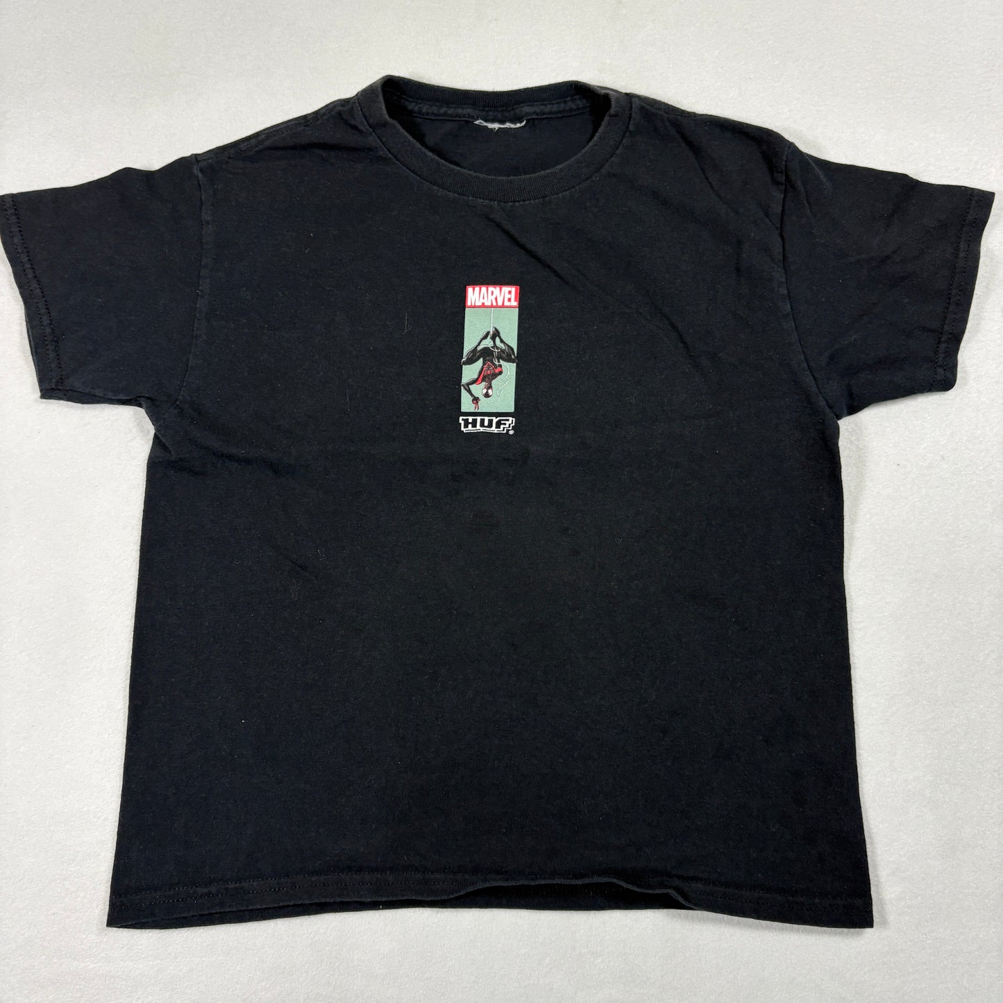 Marvel HUF Spider Man Miles Morales Kids Youth M T Shirt Black Graphic Tee