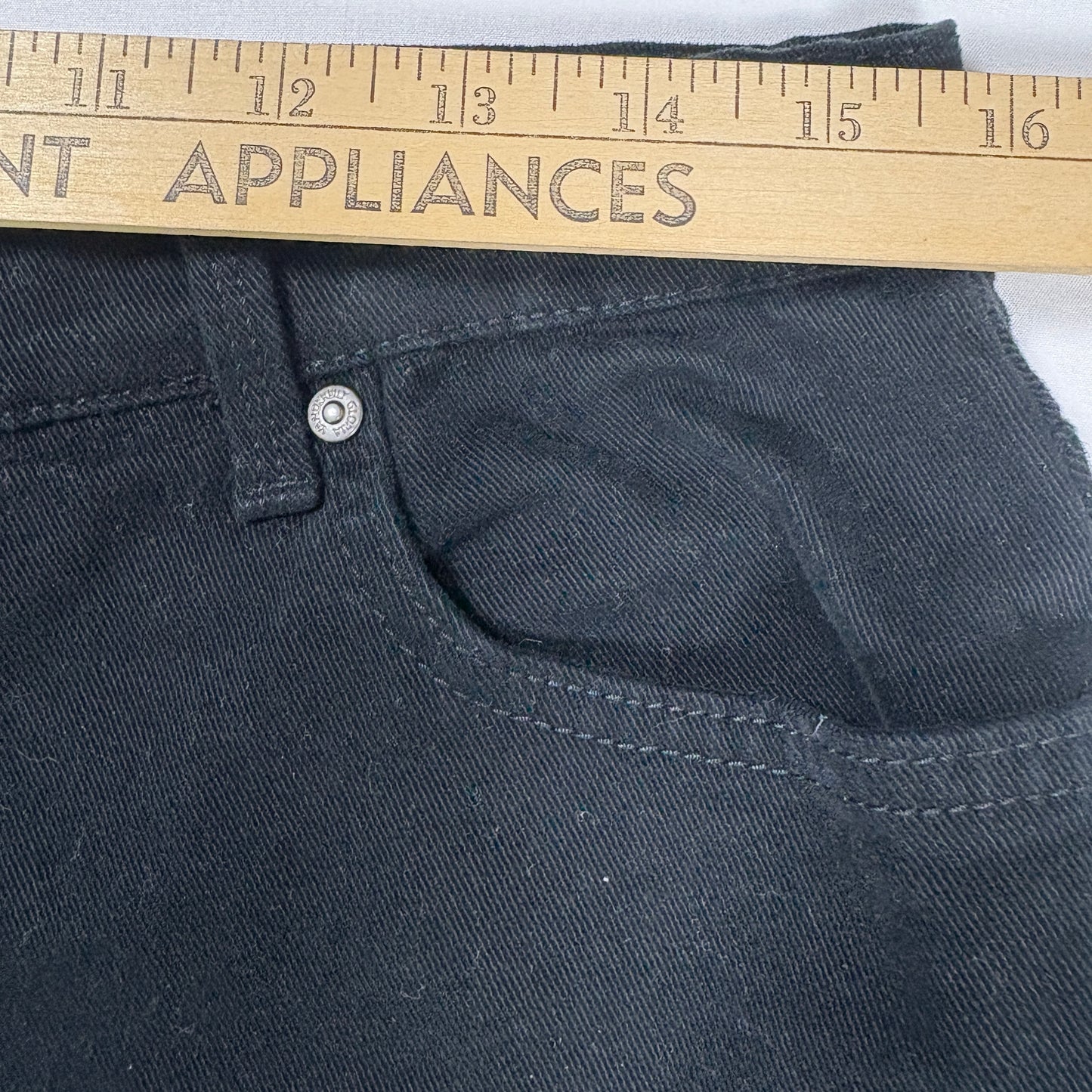 Gloria Vanderbilt Amanda Black Jeans Women’s Size 14 Bootcut High Rise Stretch Denim