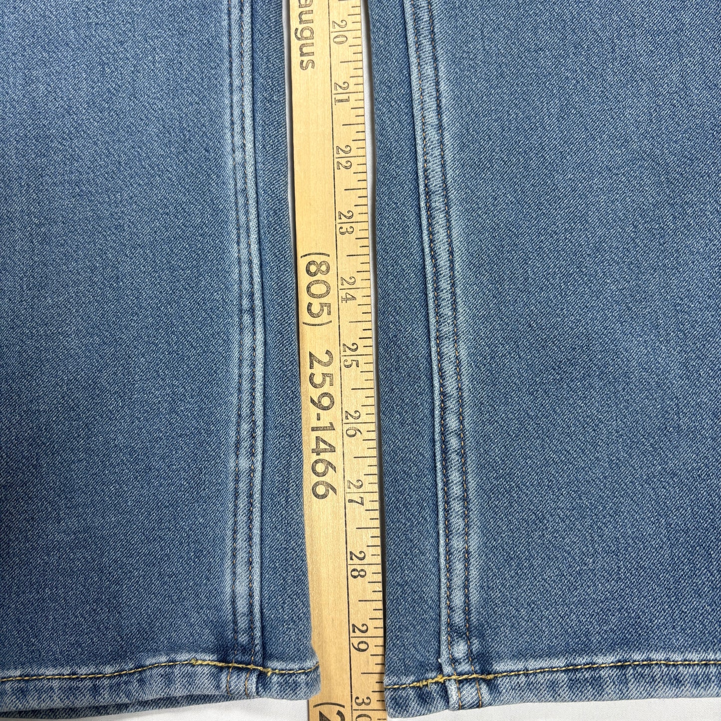 Hollister Skinny Jeans Men 34x32 Light Wash Blue Denim Stretch Casual Slim Fit