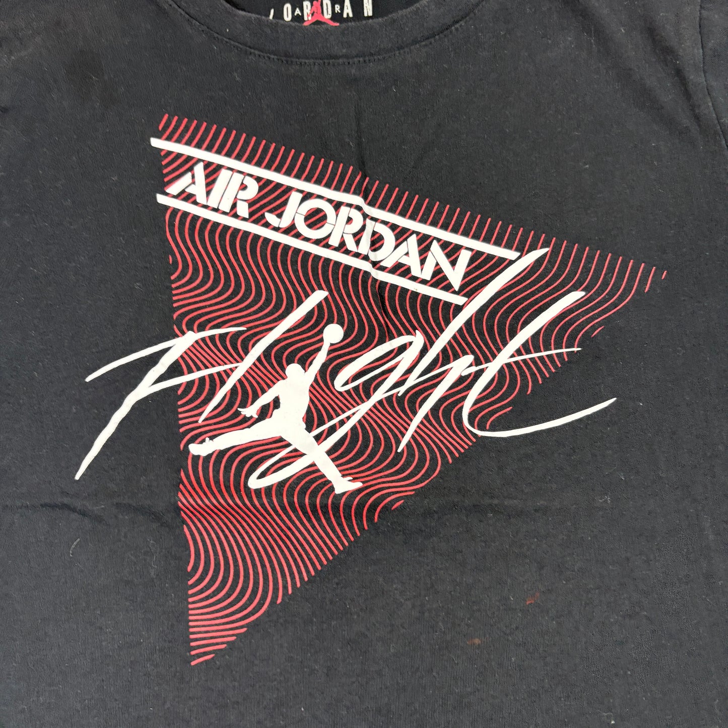 Nike Air Jordan Kids Youth M 10-12 T Shirt Black Flight Graphic Tee Jumpman