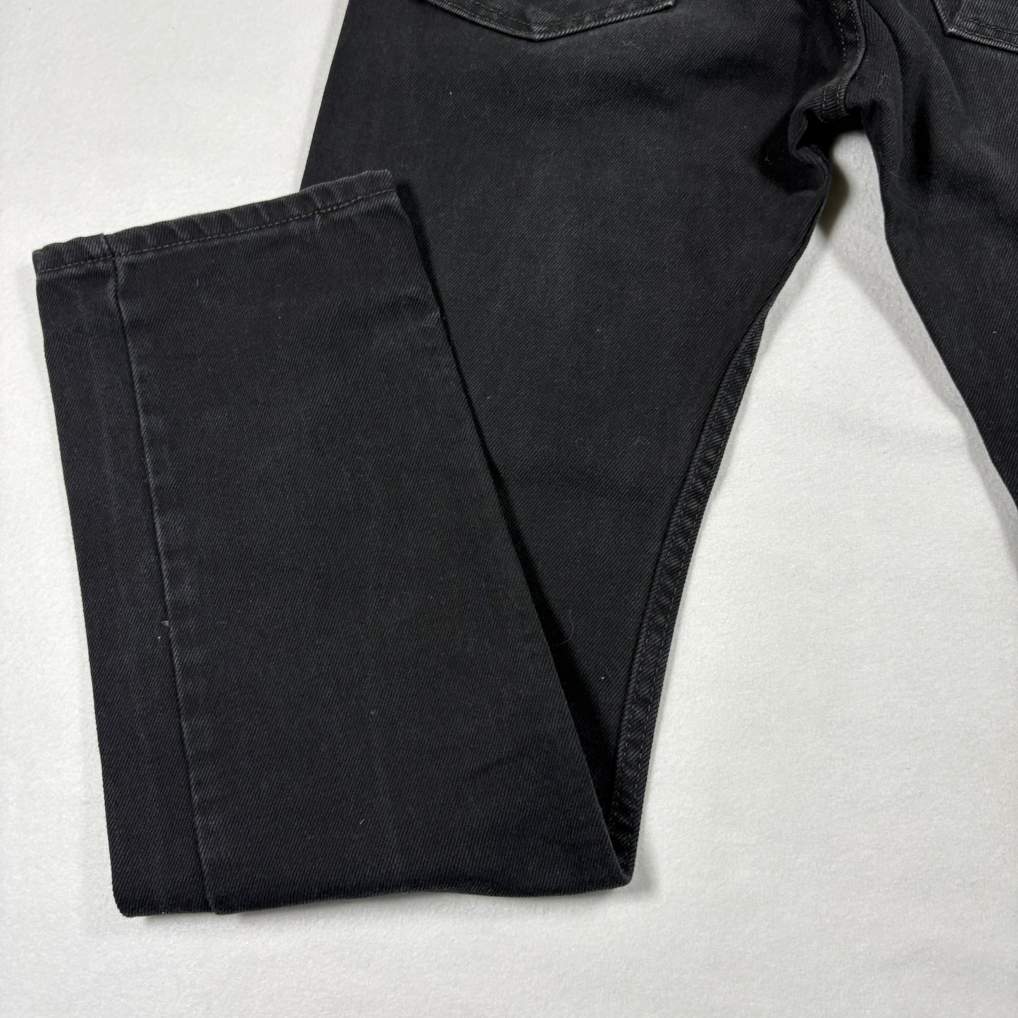 Levis Mens 505 Taper Black Jeans W30 L32 Denim Pants Slim Fit Modern Taper