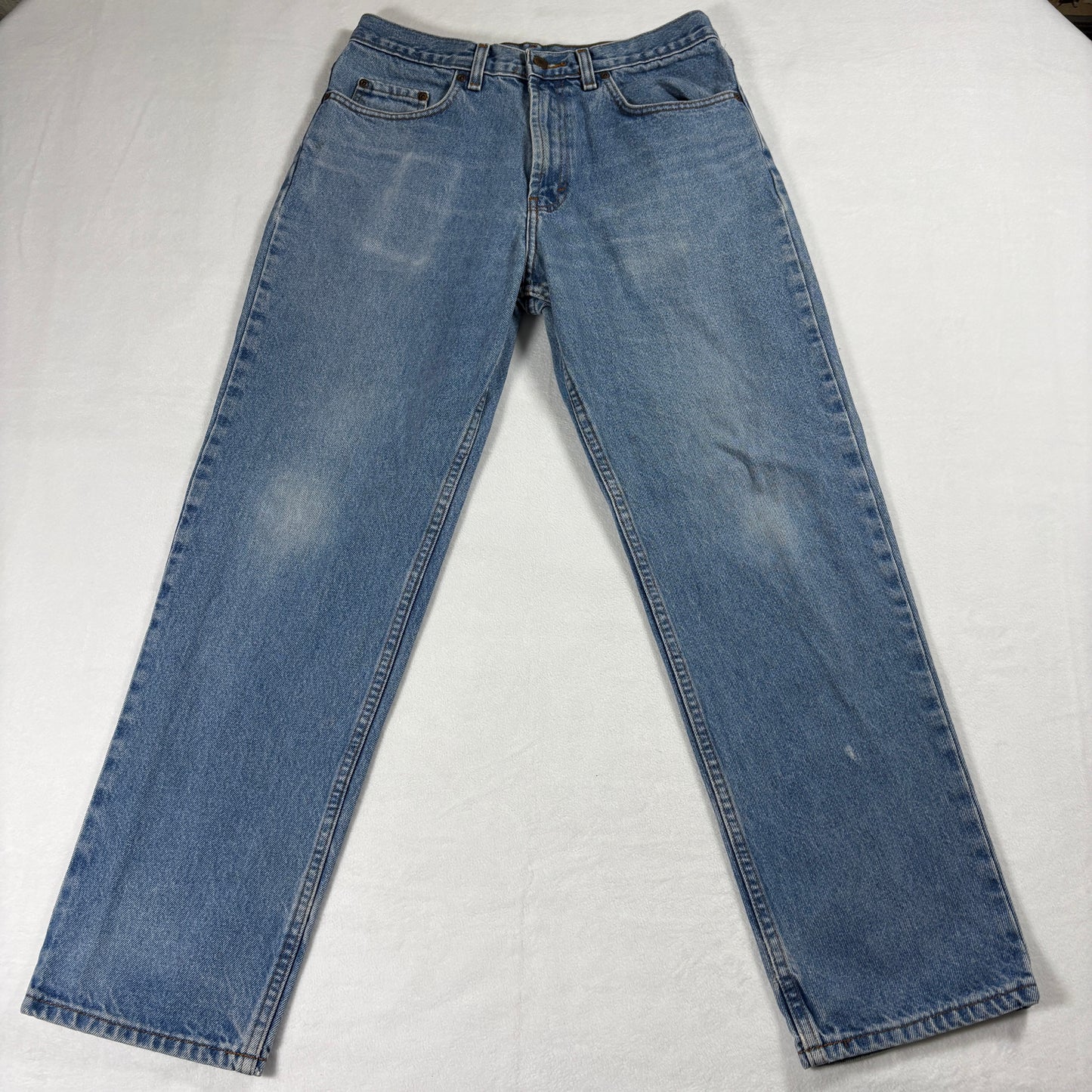 Vintage Jeans Mens Size 32x30 90s Straight Blue Denim Classic Retro Street