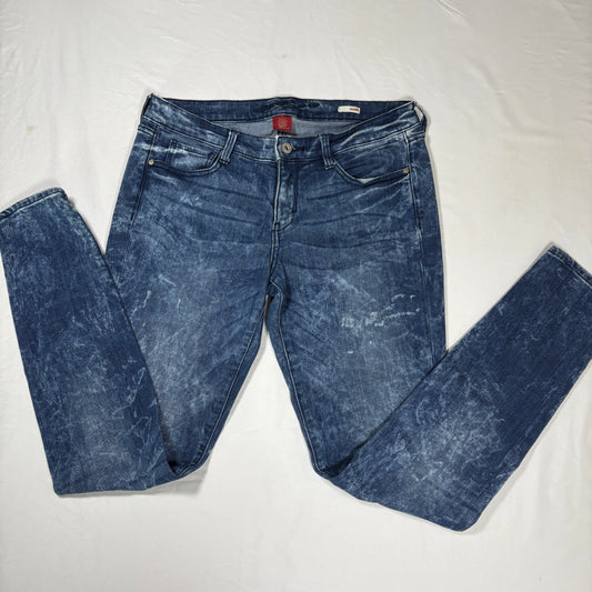 Arizona Jeans Co Jeggings Women 11 Blue Acid Wash Stretch Denim Skinny Fit