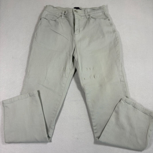 Gloria Vanderbilt Amanda Jeans Womens Size 6 Beige High Rise Straight Leg Casual