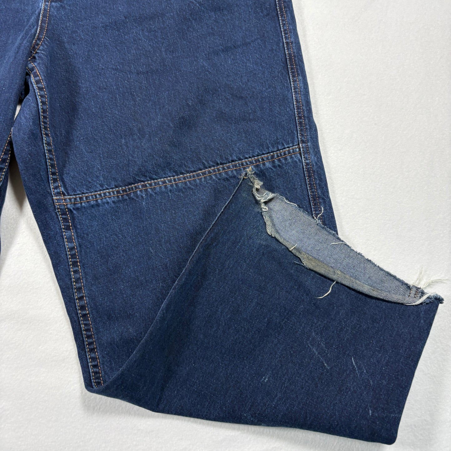 Empyre Mens Baggy Jeans 34 Blue Denim Y2K Skate Grunge 90s Wide Leg Pants