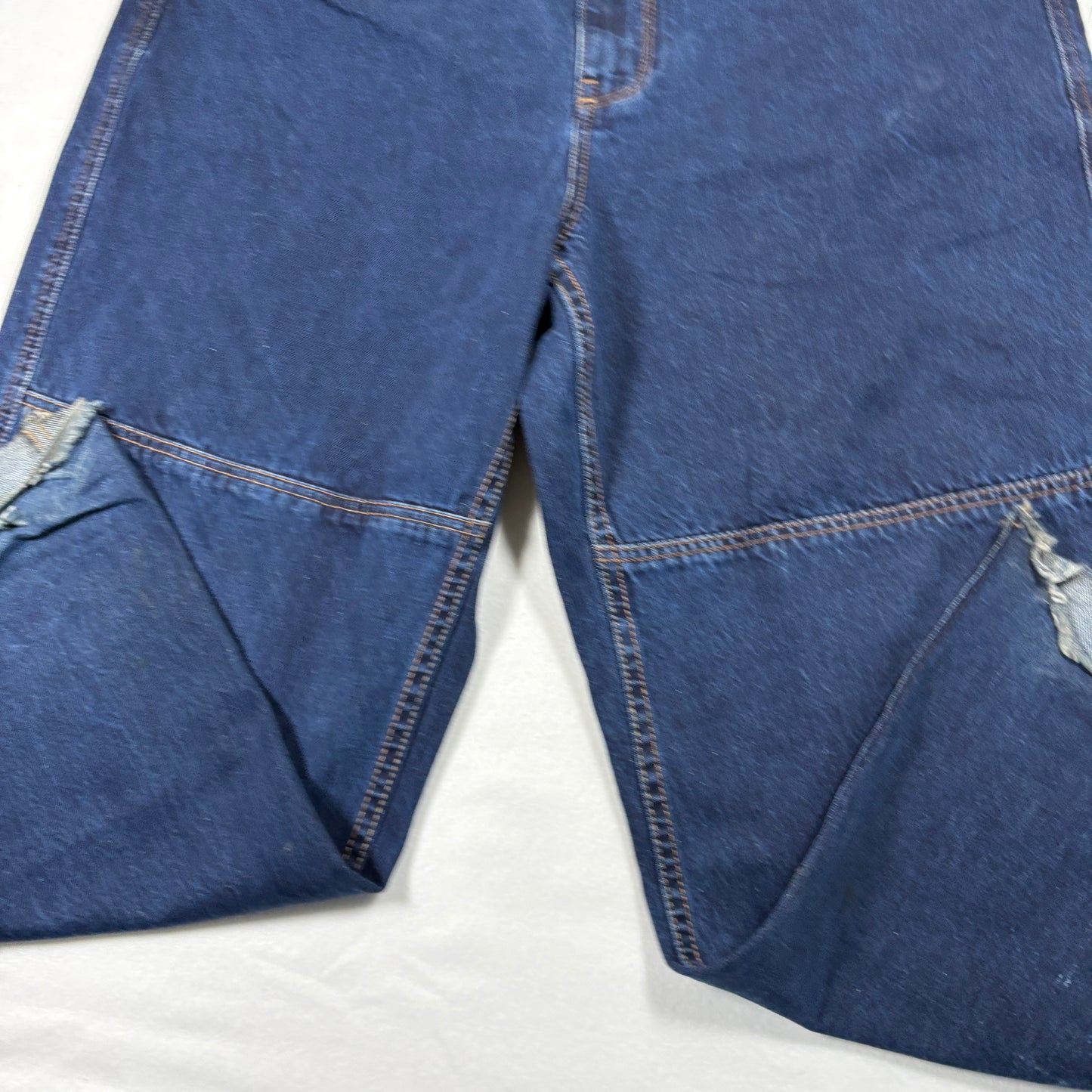 Empyre Mens Baggy Jeans 34 Blue Denim Y2K Skate Grunge 90s Wide Leg Pants