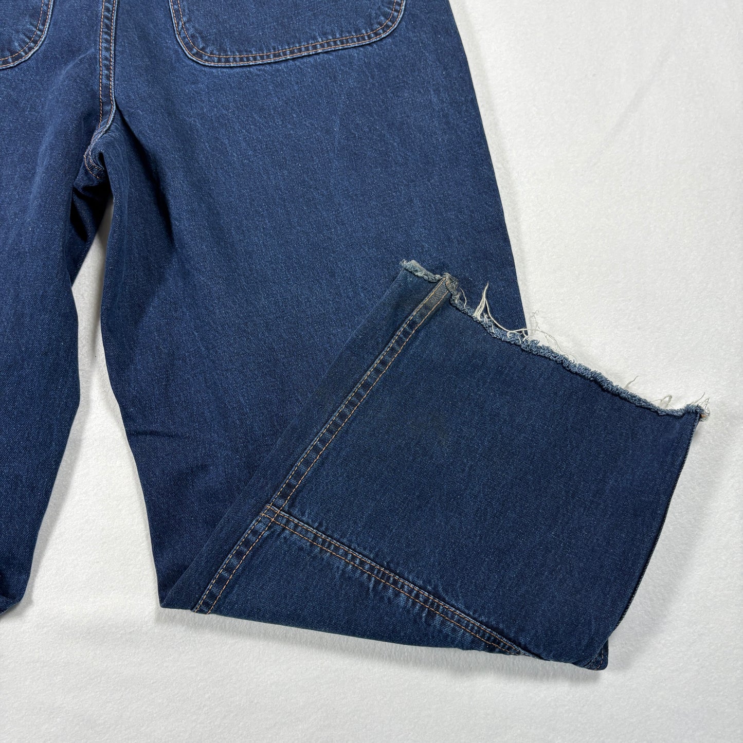 Empyre Mens Baggy Jeans 34 Blue Denim Y2K Skate Grunge 90s Wide Leg Pants