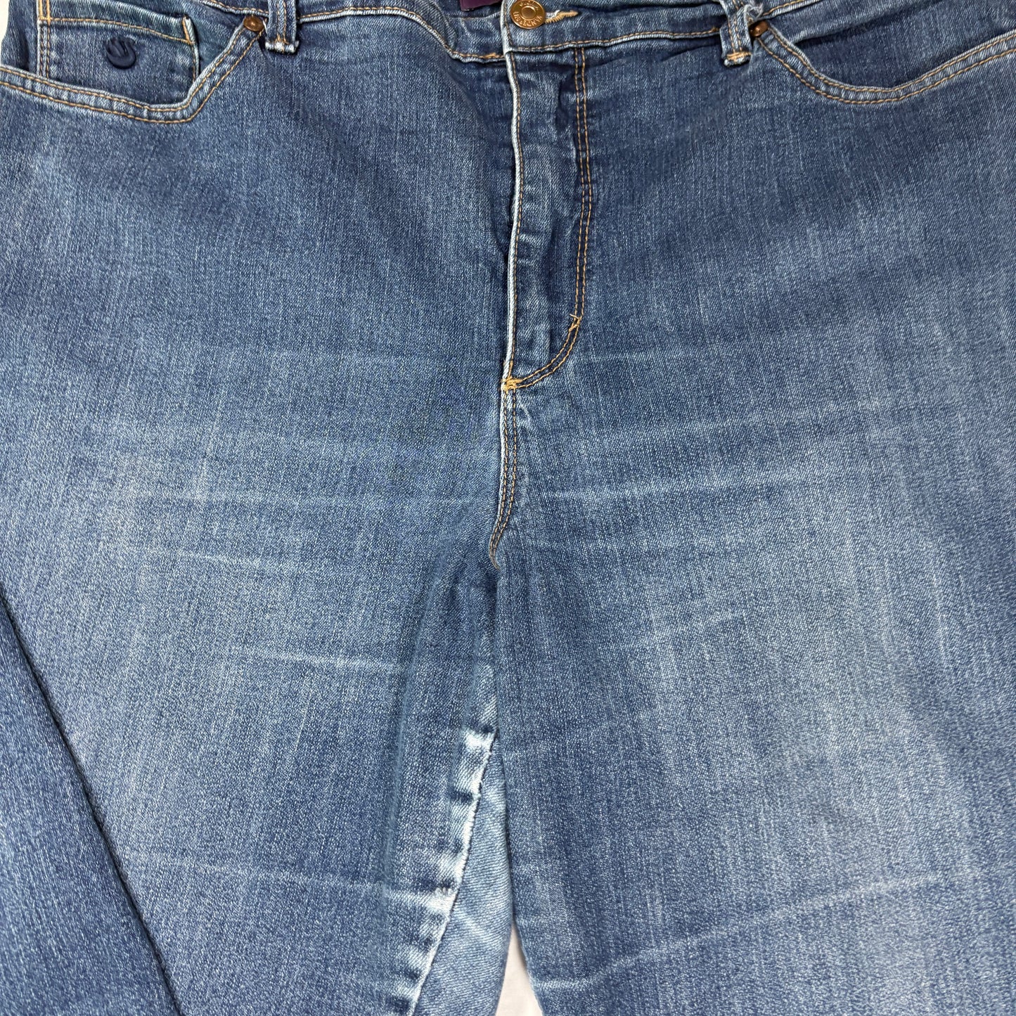 Gloria Vanderbilt Jeans Women 18 Blue Classic Straight Leg Stretch Denim