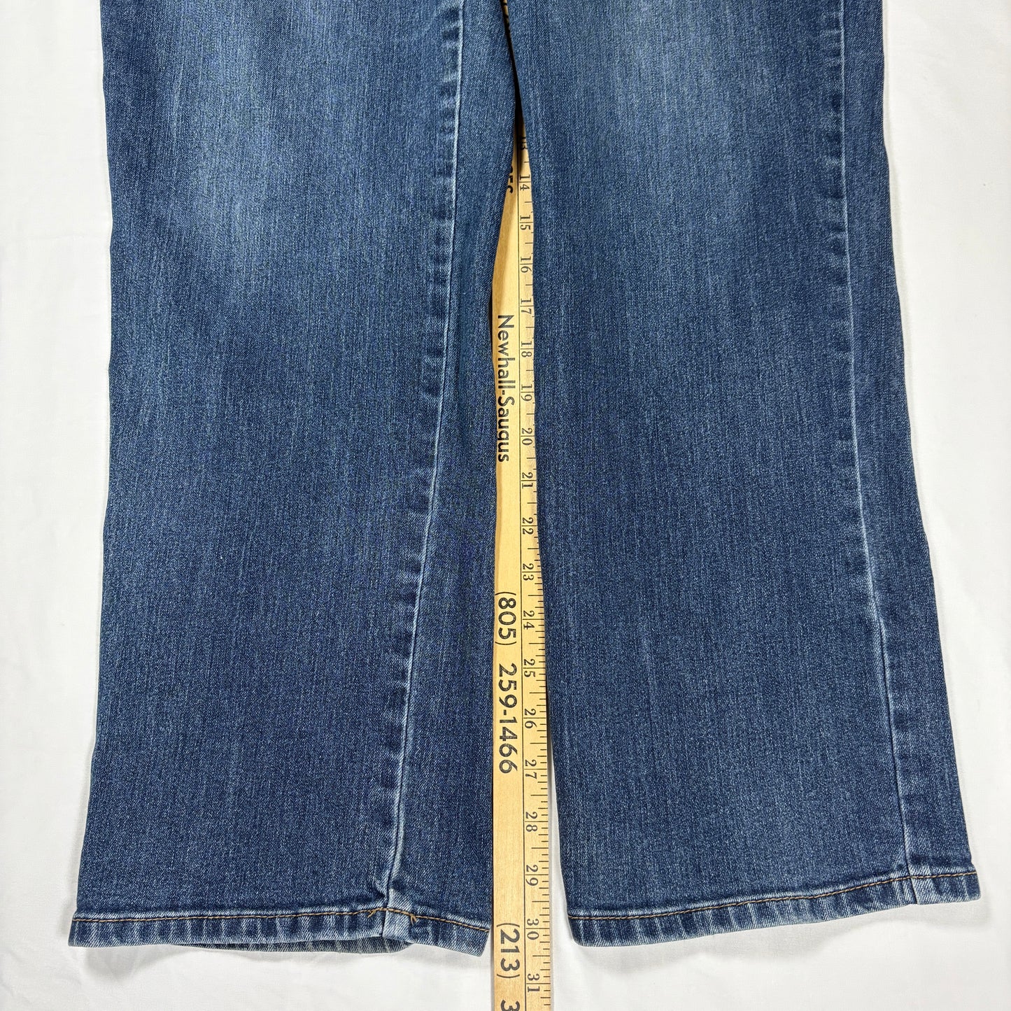 Gloria Vanderbilt Jeans Women 18 Blue Classic Straight Leg Stretch Denim