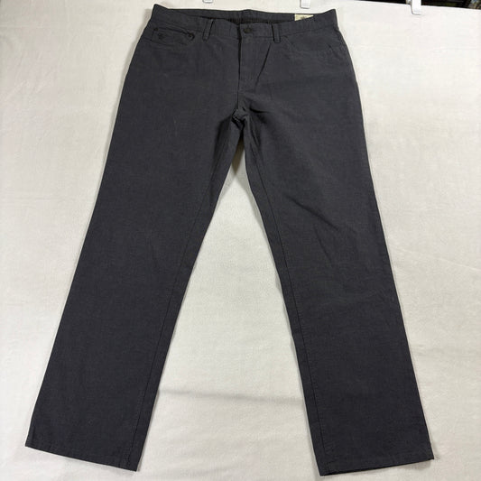 English Laundry Walker Pants 36x32 Fits Like 37x31 Gray Straight Flat Front