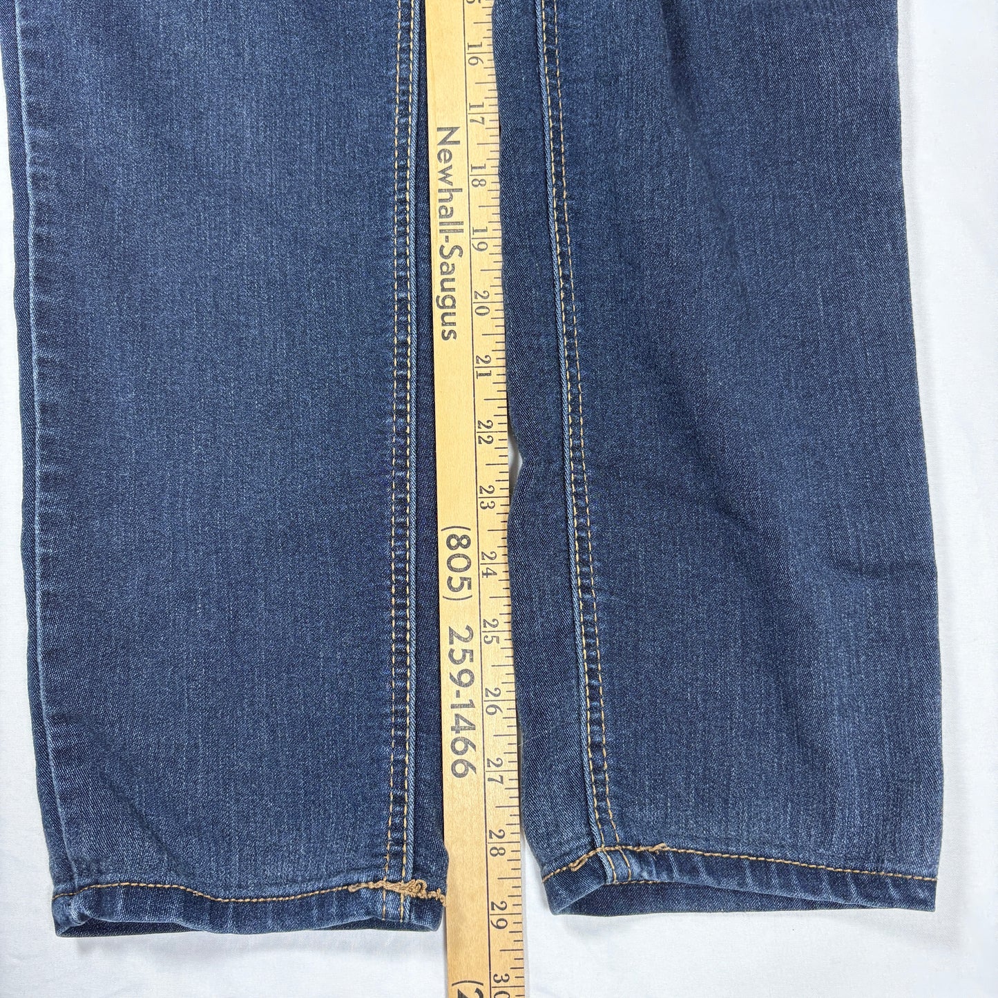 Jordache Skinny Jeans Women 14 Dark Wash Blue Denim Stretch Slim Fit Classic