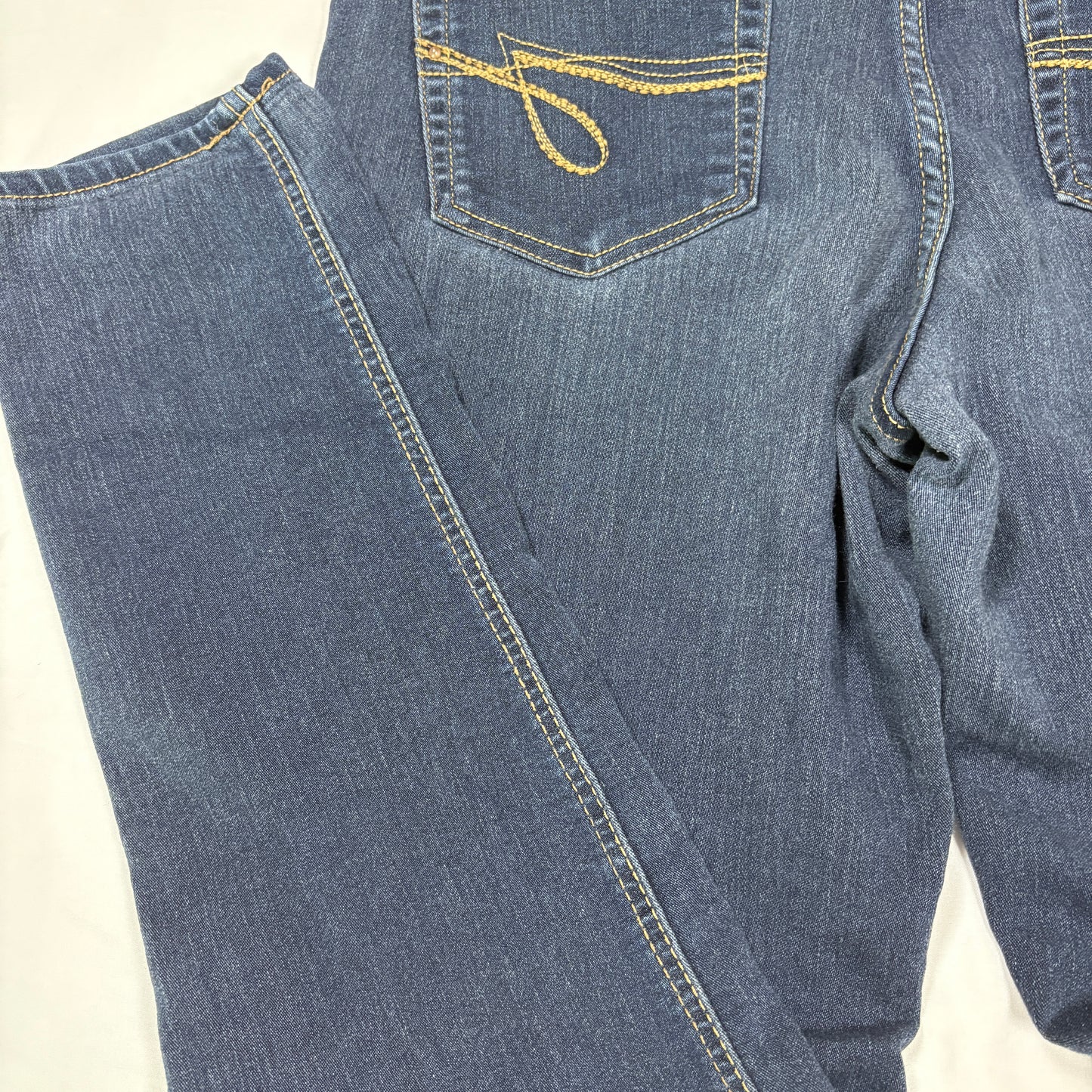 Jordache Skinny Jeans Women 14 Dark Wash Blue Denim Stretch Slim Fit Classic