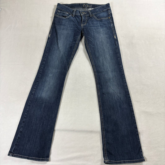 Cruel Girl Jeans Bootcut Flare Low Rise Size 9L Fits Like 31x32 Western Denim