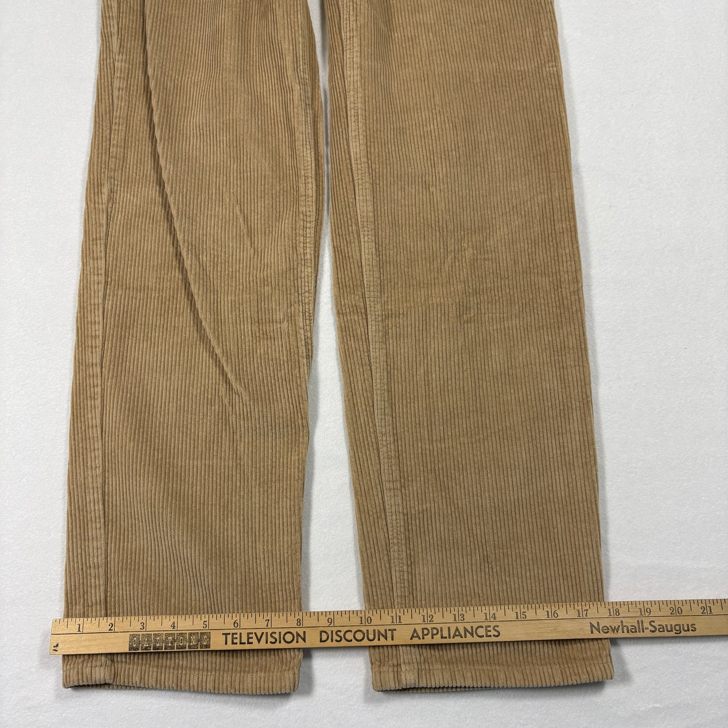 Empyre Womens Corduroy Pants Size 0 Tan Beige Straight Leg Baggy Skater Y2K 90s