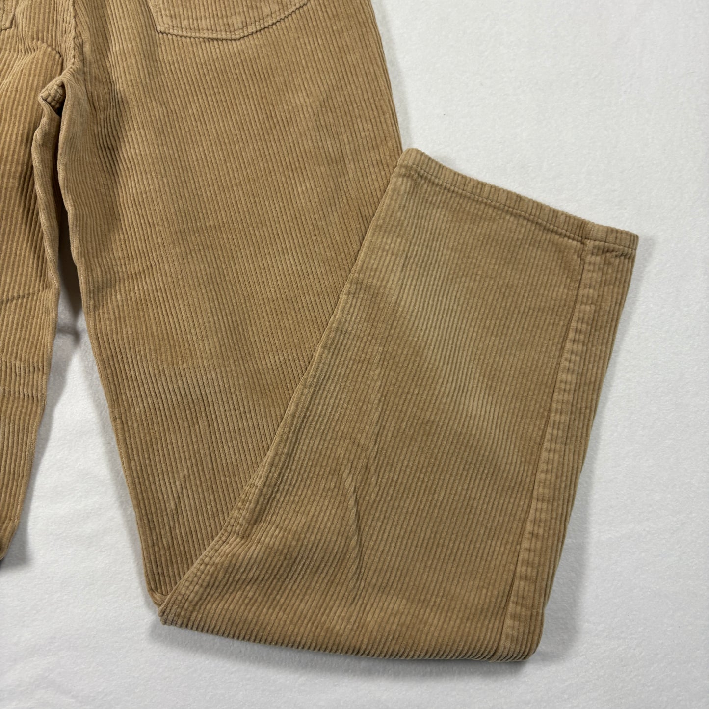 Empyre Womens Corduroy Pants Size 0 Tan Beige Straight Leg Baggy Skater Y2K 90s