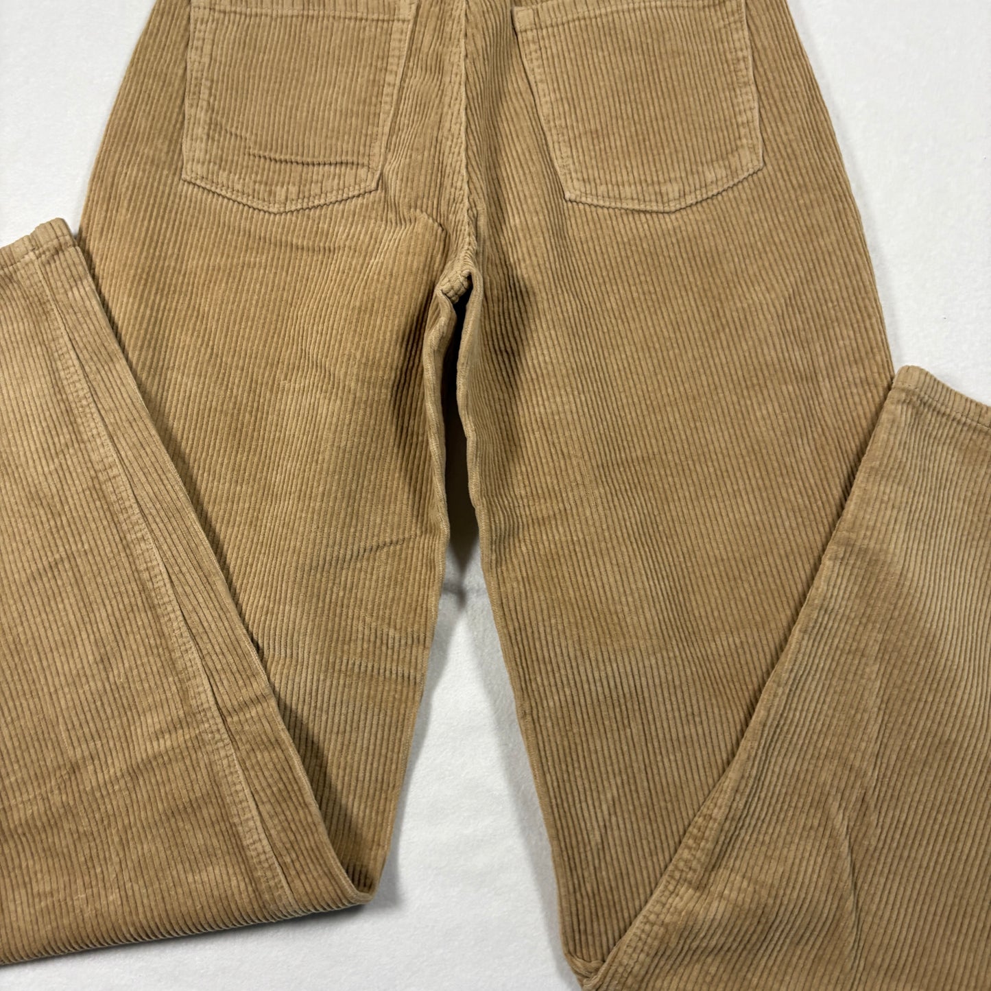 Empyre Womens Corduroy Pants Size 0 Tan Beige Straight Leg Baggy Skater Y2K 90s