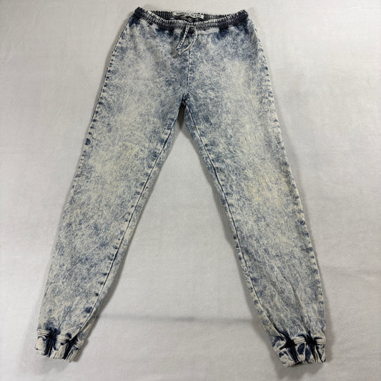 Hidden Jeans Acid Wash Jogger Pants Size S Fits Like 26x27 Y2K Denim Sweatpants