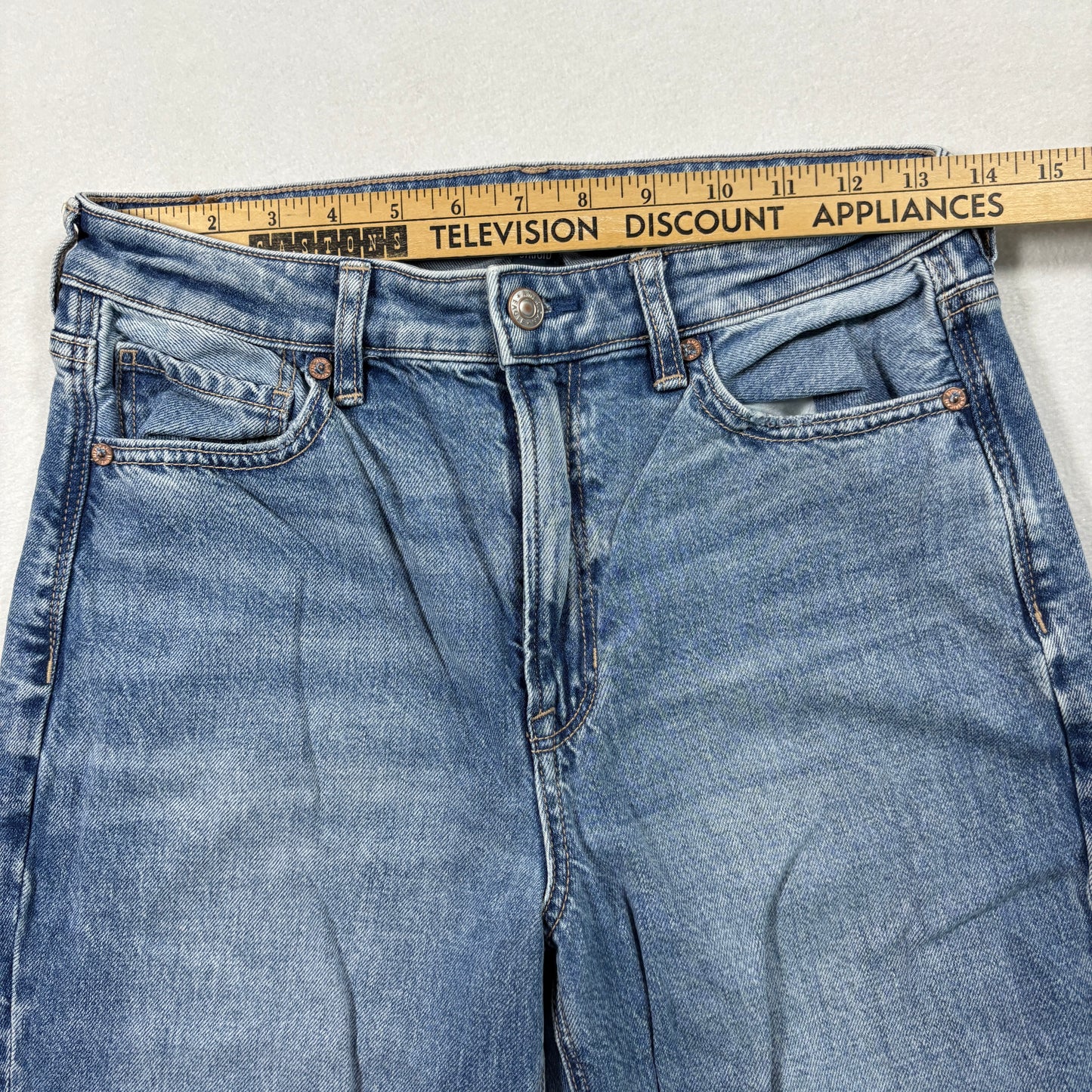 American Eagle Womens Jeans 6 Short Distressed Ripped Baggy Strigid Y2K Grunge