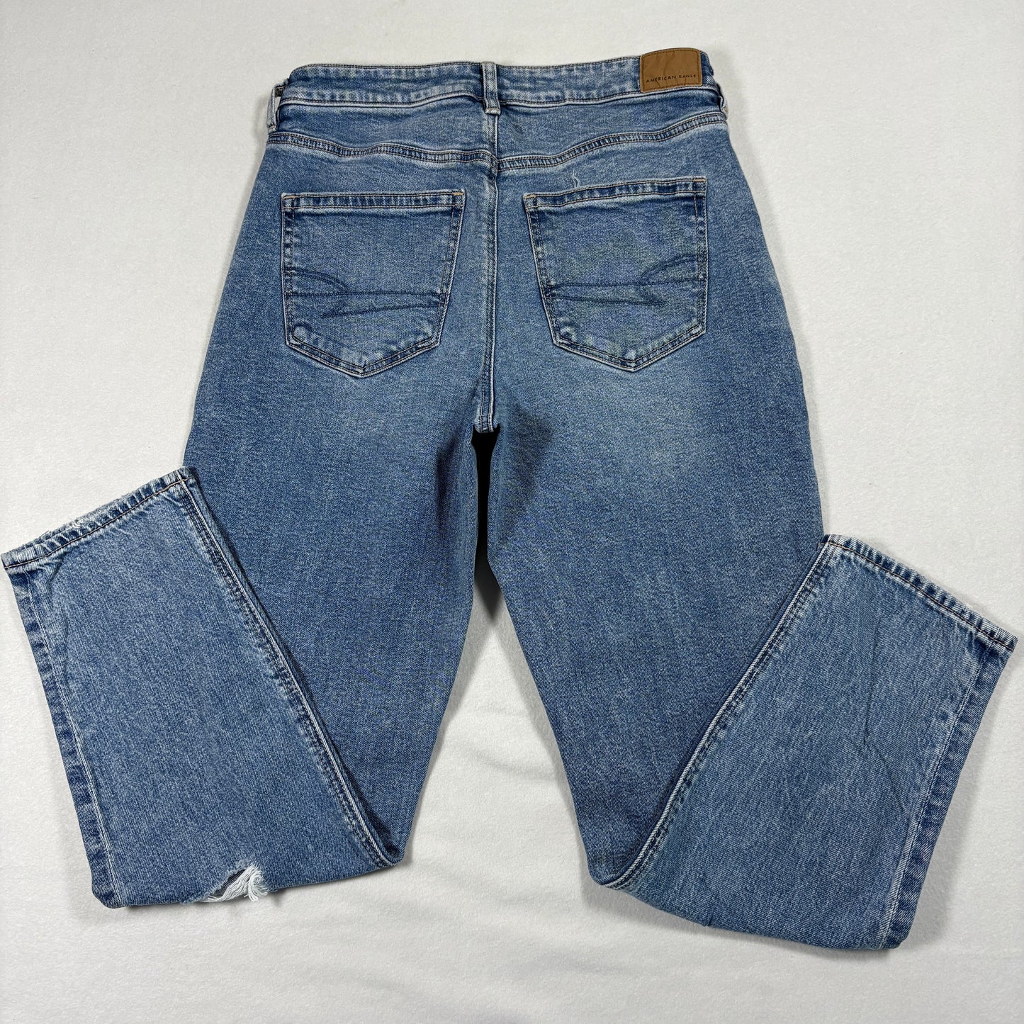 American Eagle Womens Jeans 6 Short Distressed Ripped Baggy Strigid Y2K Grunge