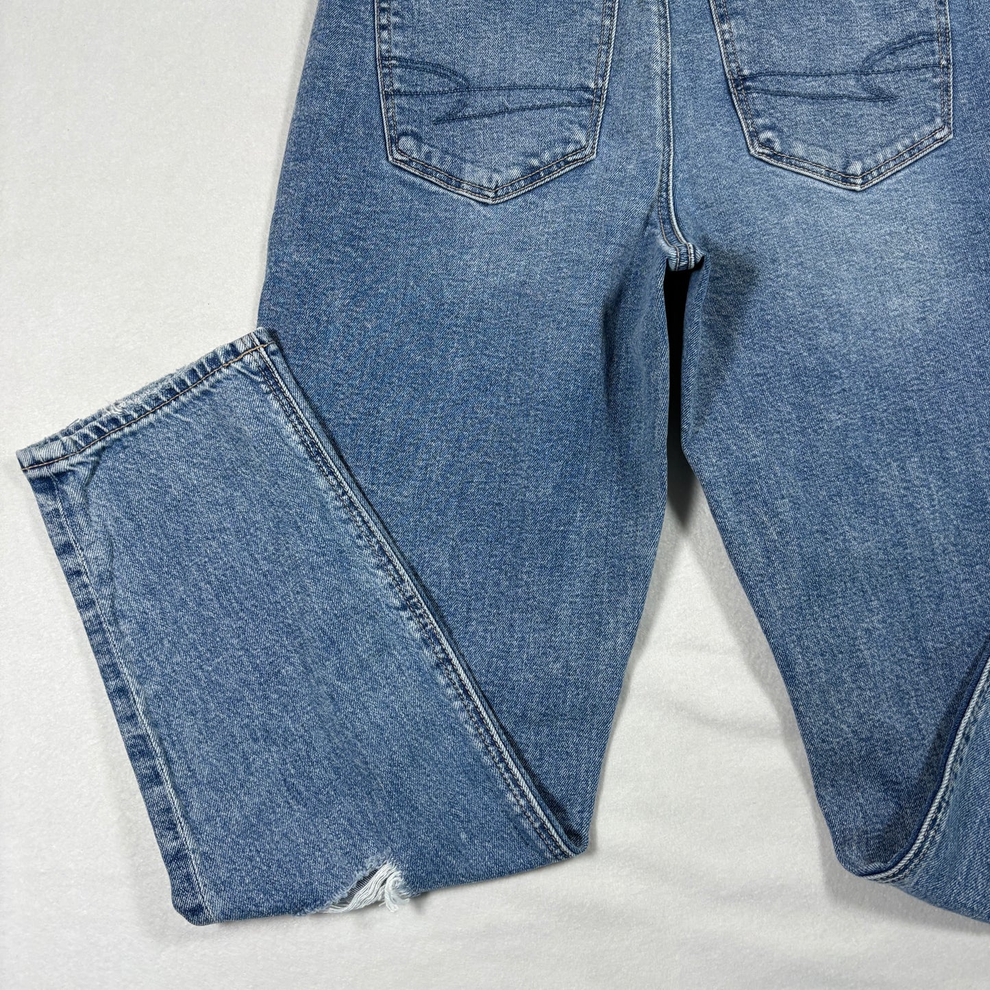 American Eagle Womens Jeans 6 Short Distressed Ripped Baggy Strigid Y2K Grunge