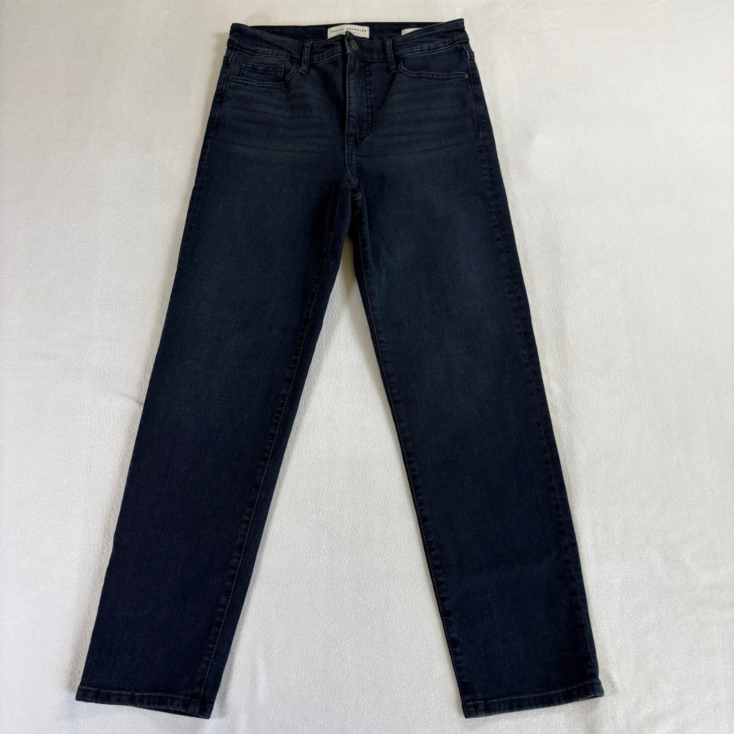 Social Standard Sanctuary Mens 4/27 Slim Straight Dark Wash Stretch Jeans Denim