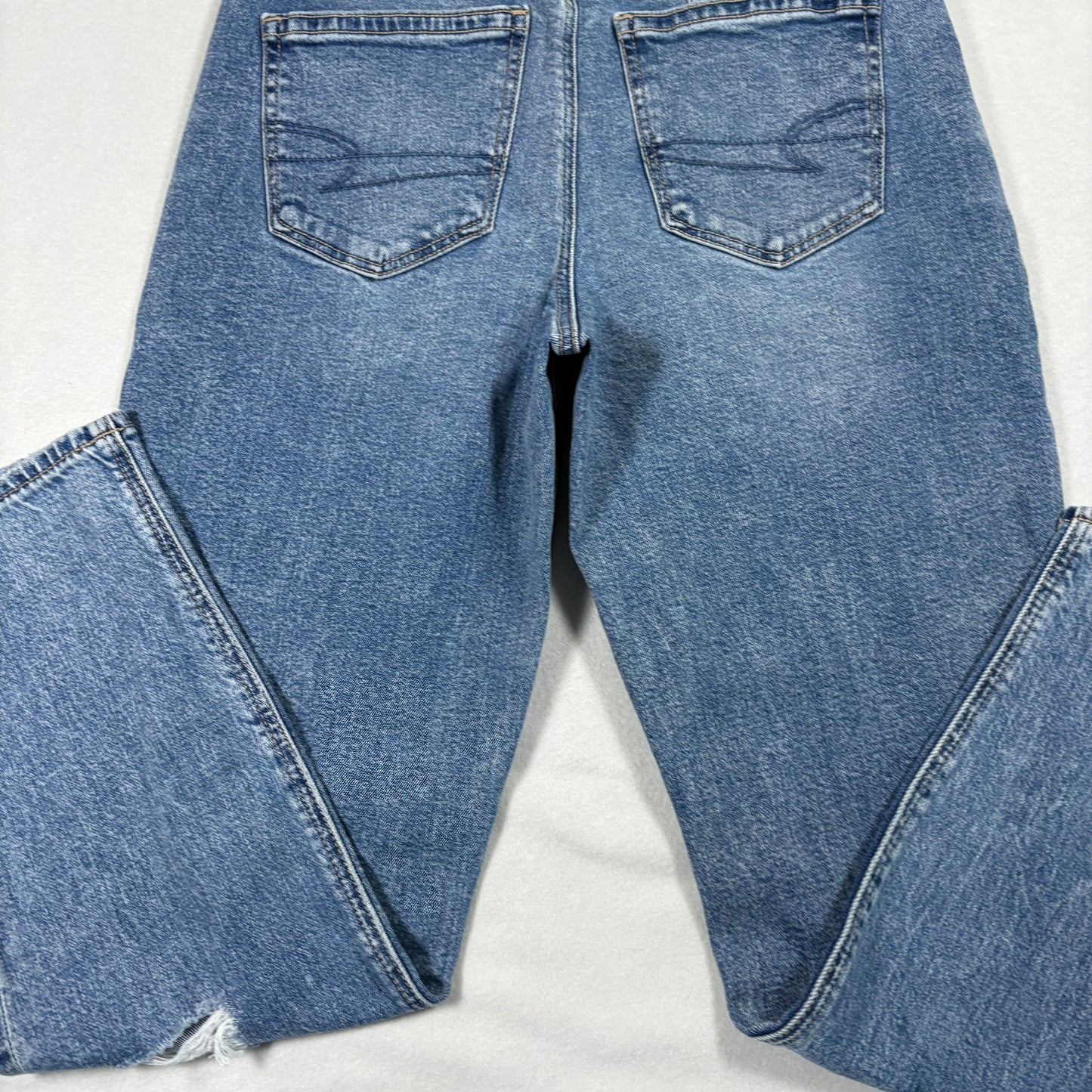 American Eagle Womens Jeans 6 Short Distressed Ripped Baggy Strigid Y2K Grunge