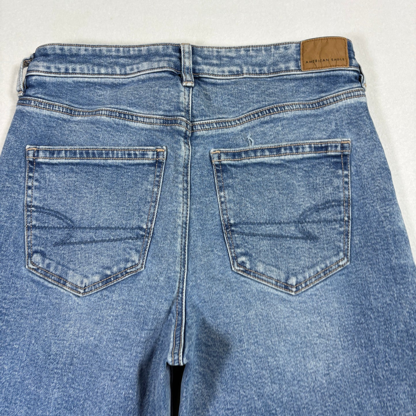 American Eagle Womens Jeans 6 Short Distressed Ripped Baggy Strigid Y2K Grunge