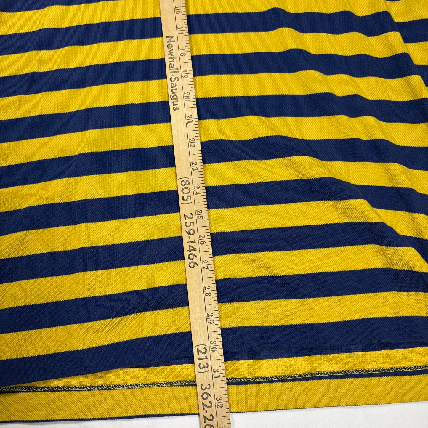 Lacoste Polo Shirt Men 8L Yellow Blue Green Stripe Short Sleeve Classic Fit