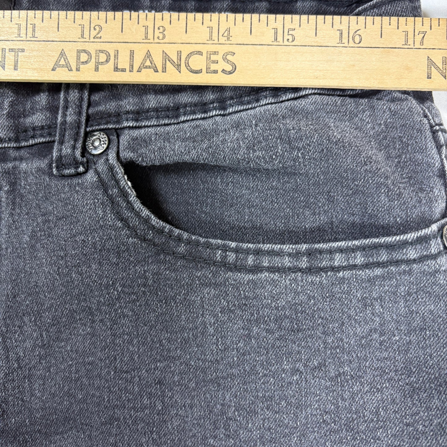 Copper & Oak Jeans Men 36x30 Slim Straight Gray Black Wash Denim Casual Pants