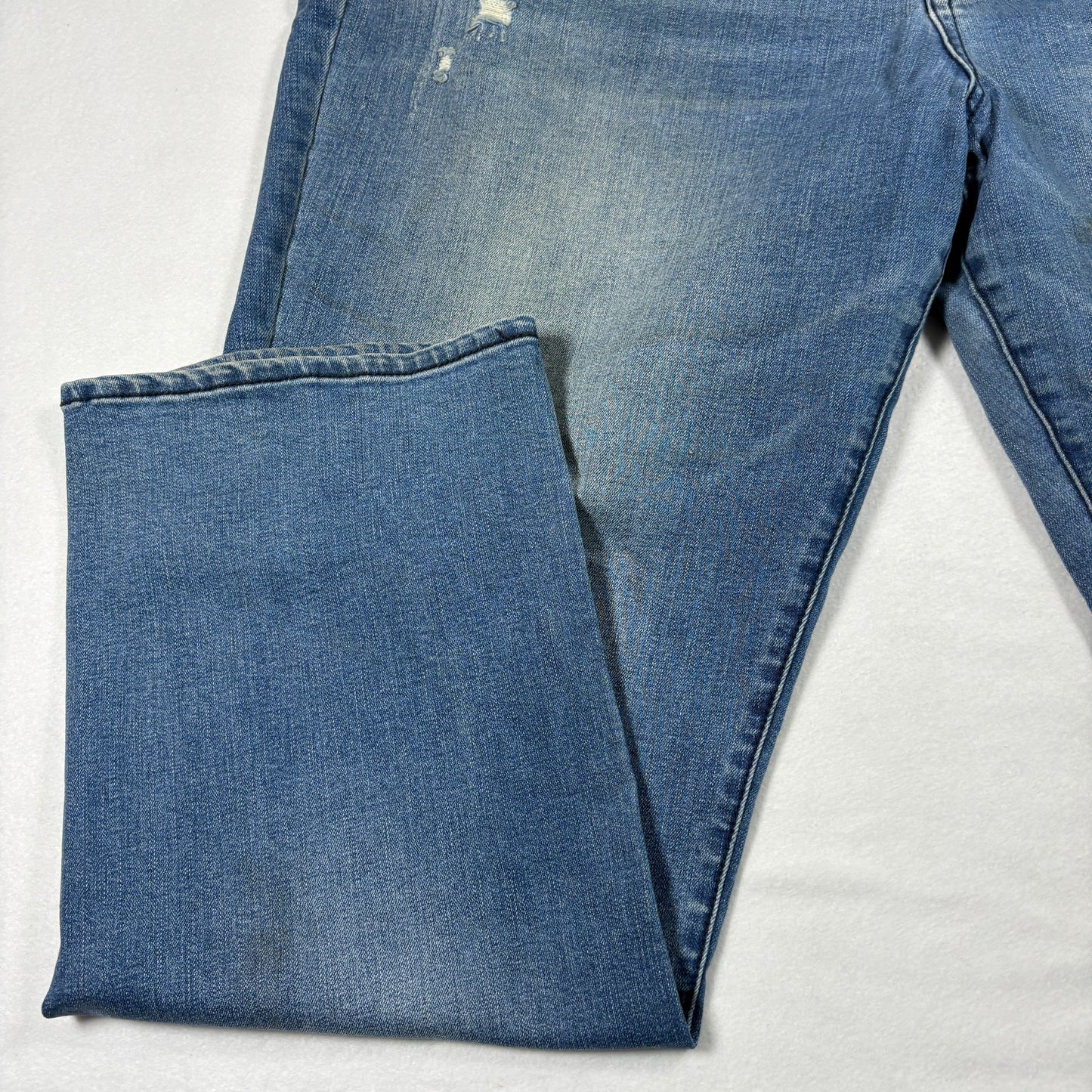 Arizona Mens Jeans 46x32 Relaxed Straight Blue Denim Y2K Baggy Distressed