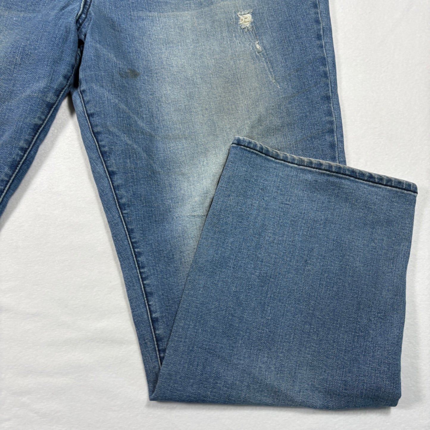 Arizona Mens Jeans 46x32 Relaxed Straight Blue Denim Y2K Baggy Distressed
