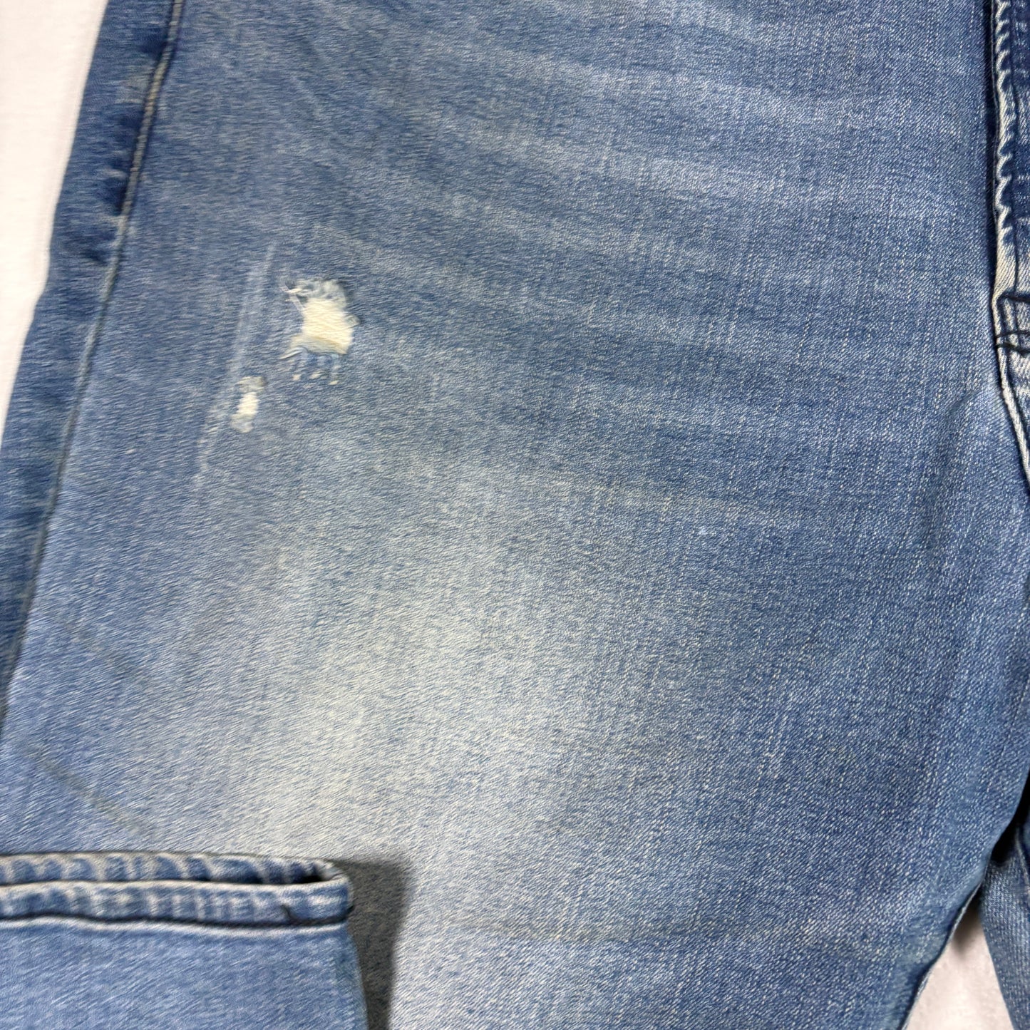 Arizona Mens Jeans 46x32 Relaxed Straight Blue Denim Y2K Baggy Distressed