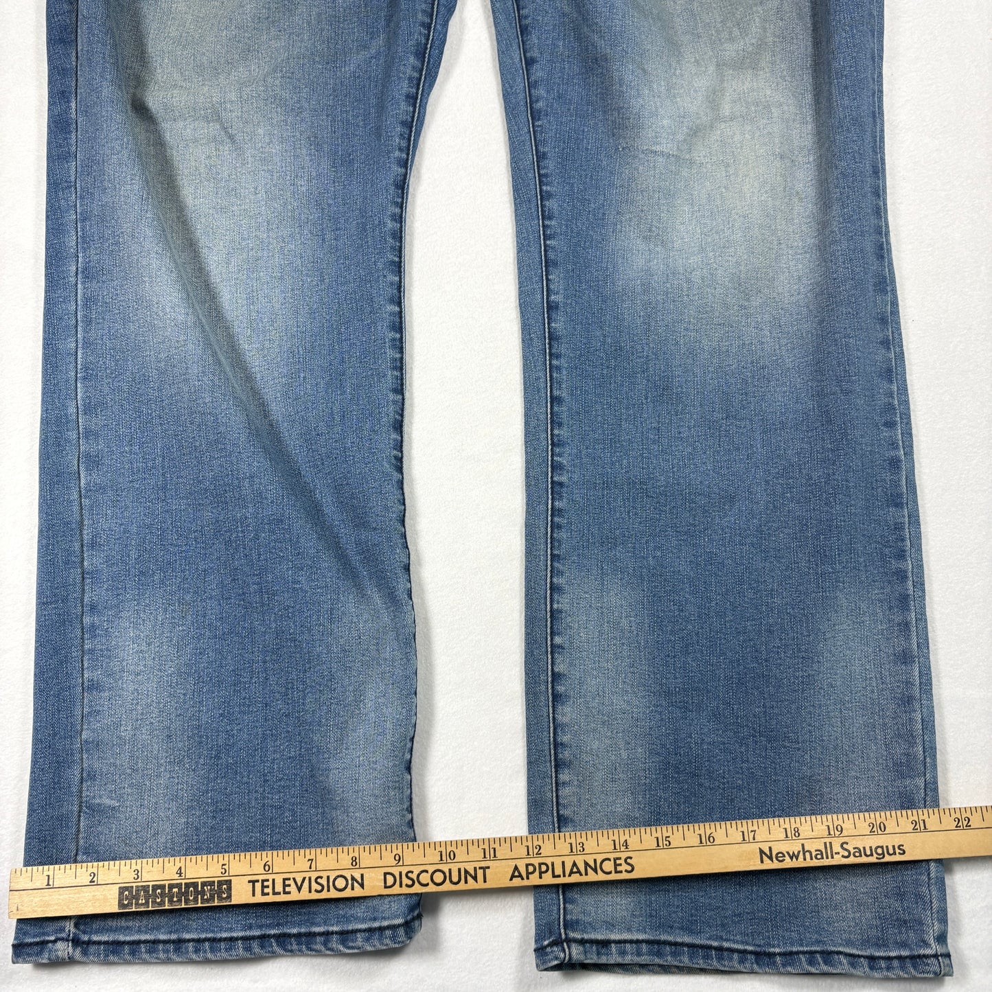 Arizona Mens Jeans 46x32 Relaxed Straight Blue Denim Y2K Baggy Distressed