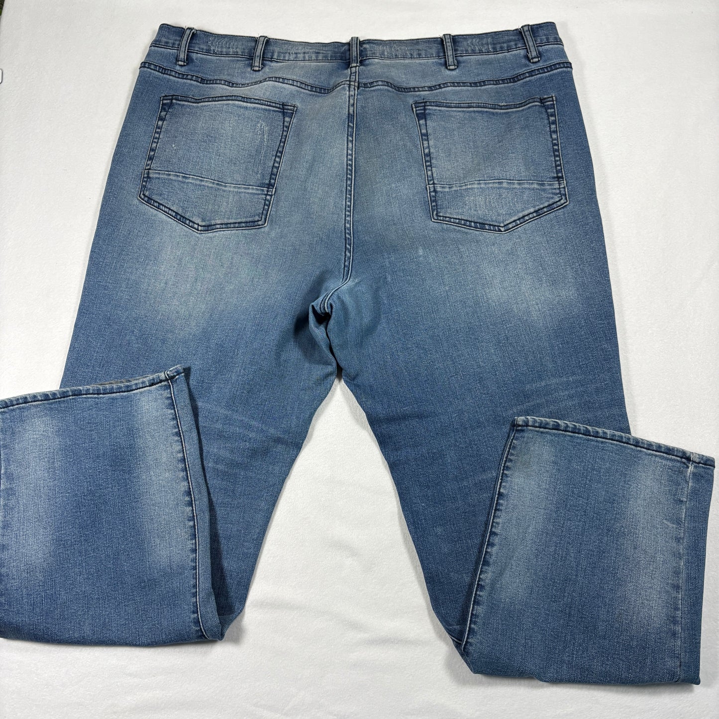 Arizona Mens Jeans 46x32 Relaxed Straight Blue Denim Y2K Baggy Distressed