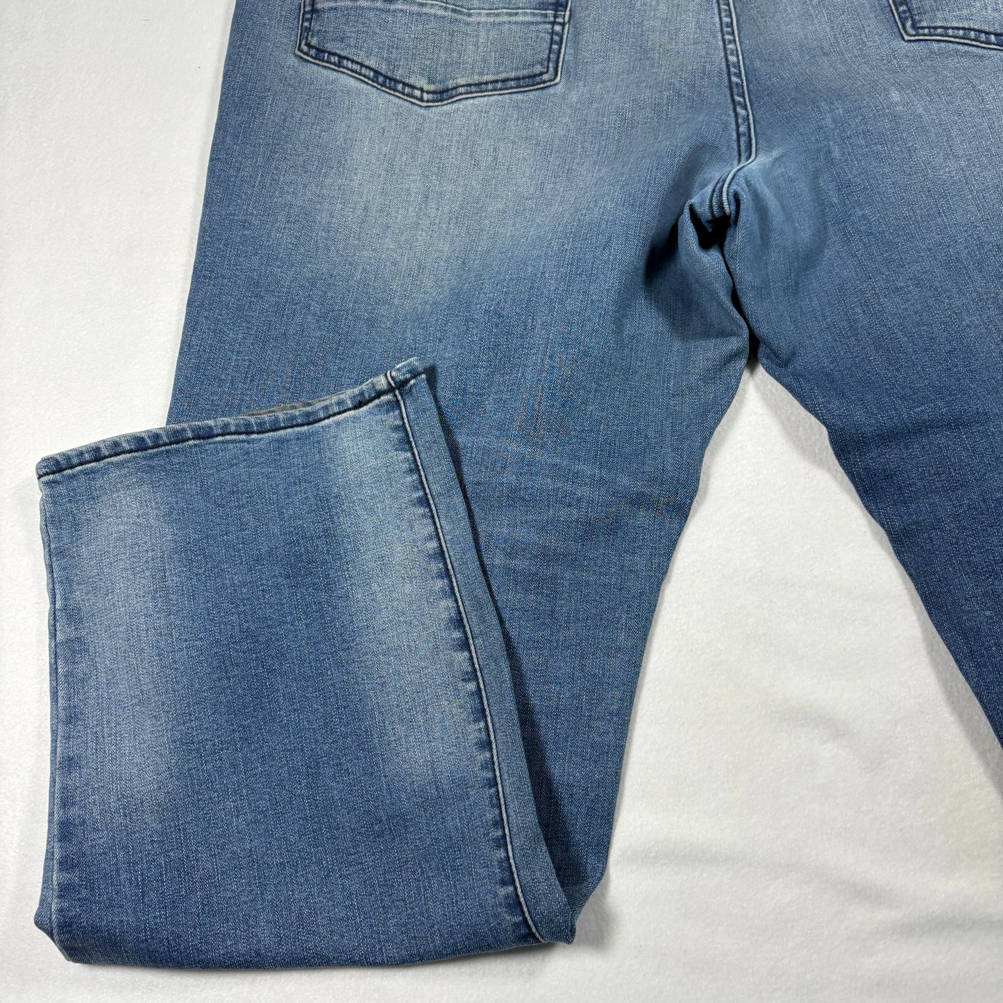 Arizona Mens Jeans 46x32 Relaxed Straight Blue Denim Y2K Baggy Distressed