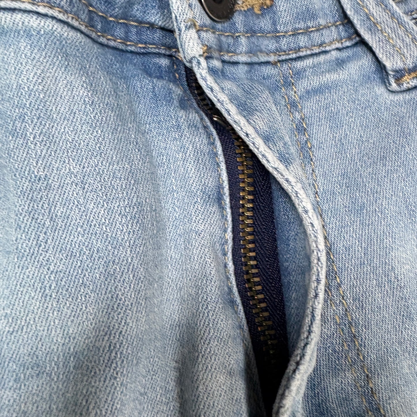 Empyre Distressed Light Wash Jeans Men 34x32 Straight Fit Casual Ripped Denim