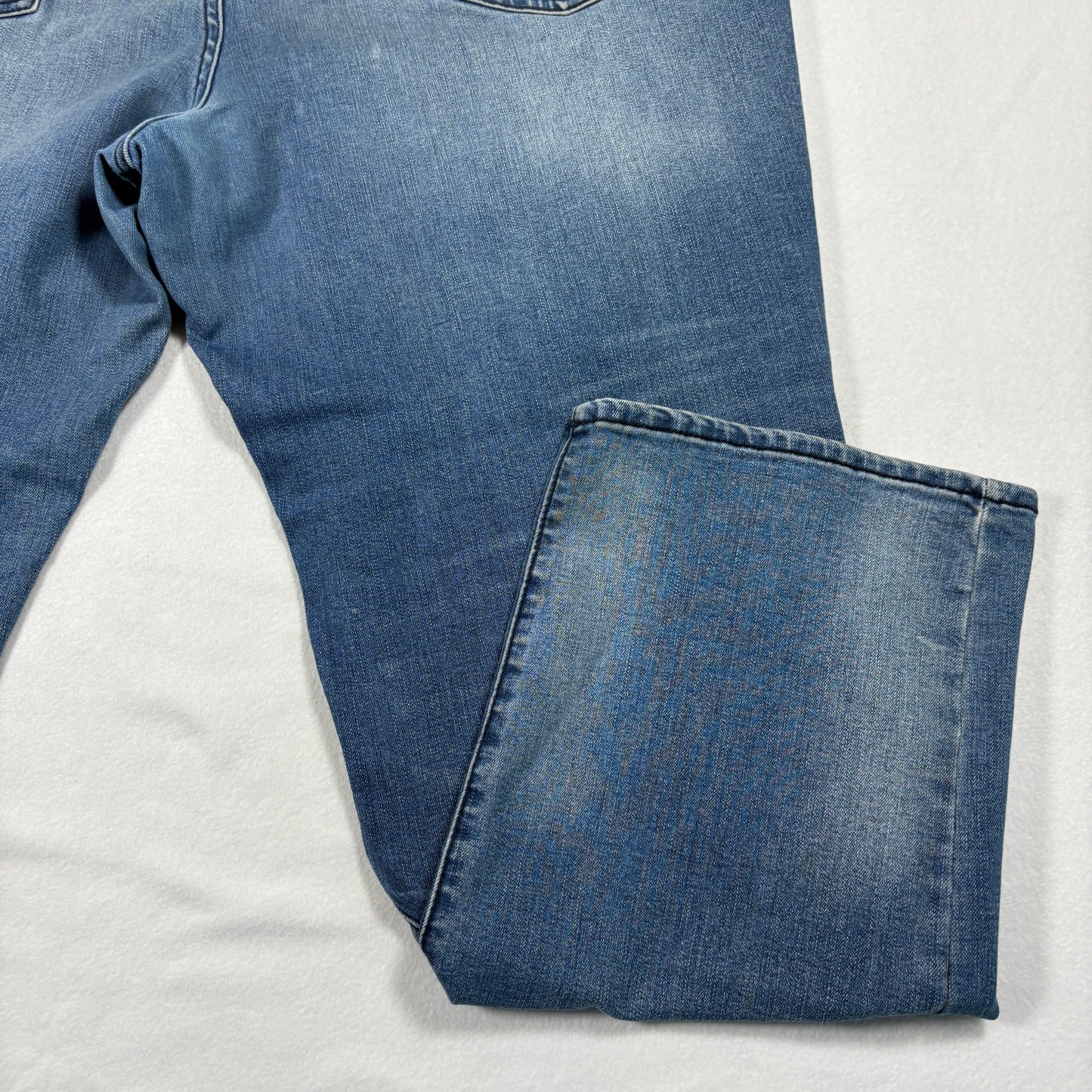 Arizona Mens Jeans 46x32 Relaxed Straight Blue Denim Y2K Baggy Distressed
