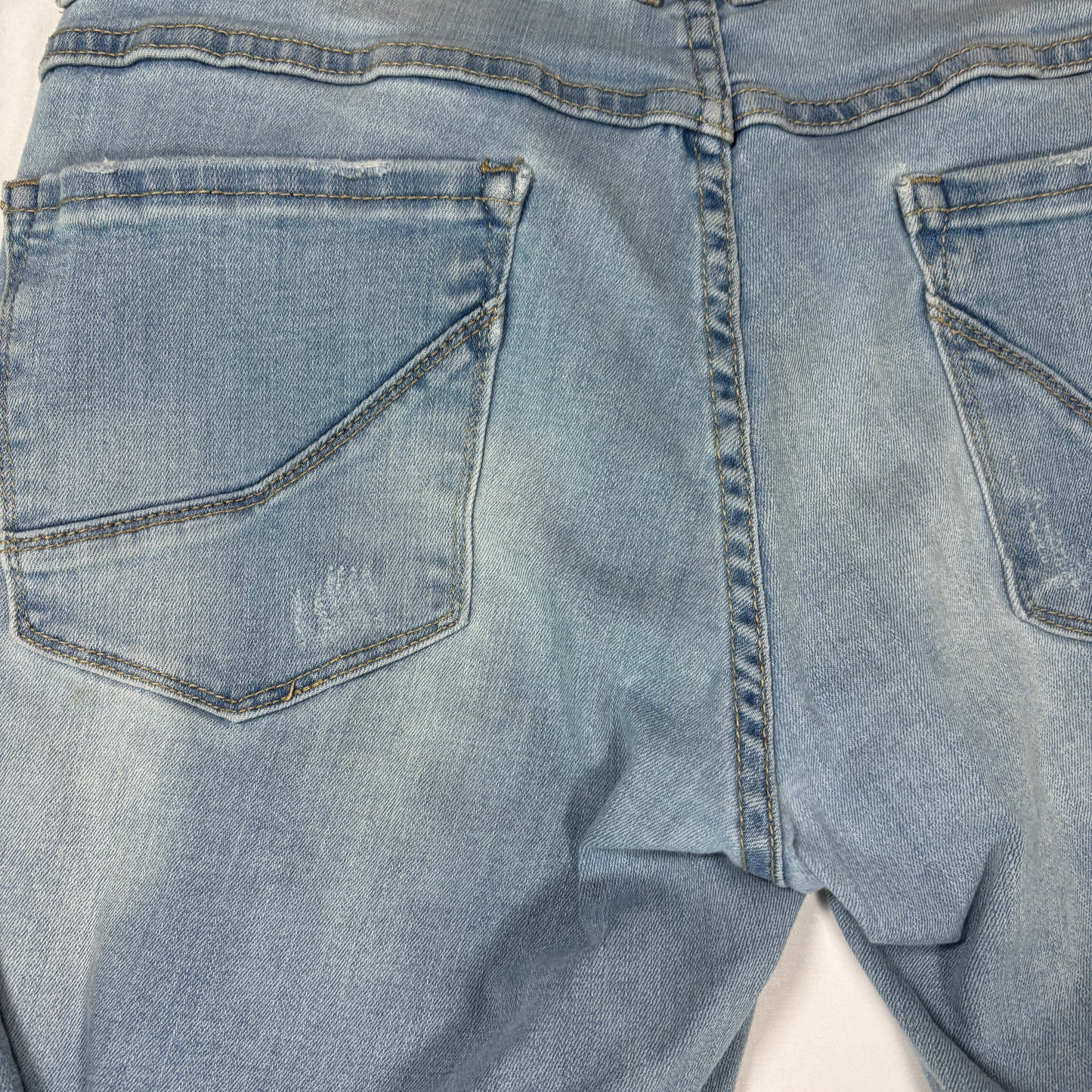 Empyre Distressed Light Wash Jeans Men 34x32 Straight Fit Casual Ripped Denim