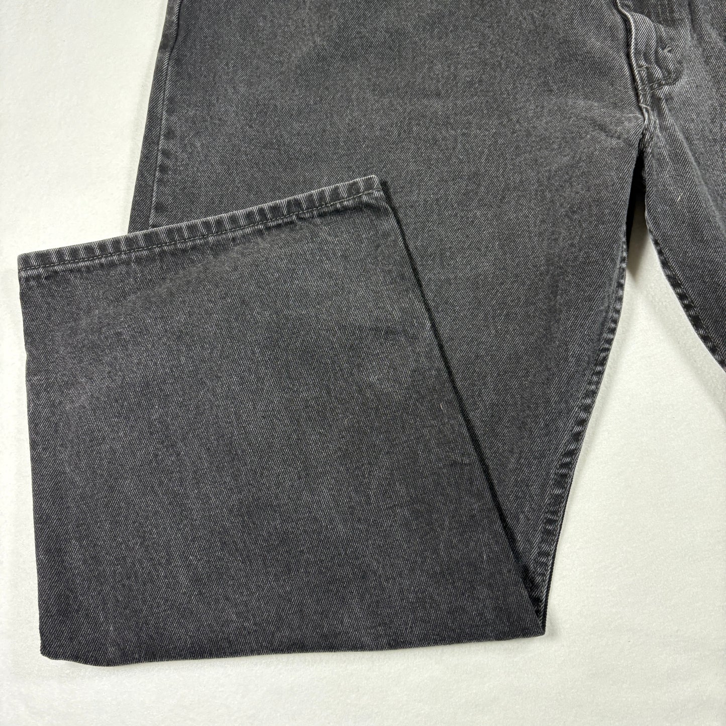 Levis Mens 505 Jeans 54x29 Black Denim Straight Fit Y2K 90s Grunge Vintage