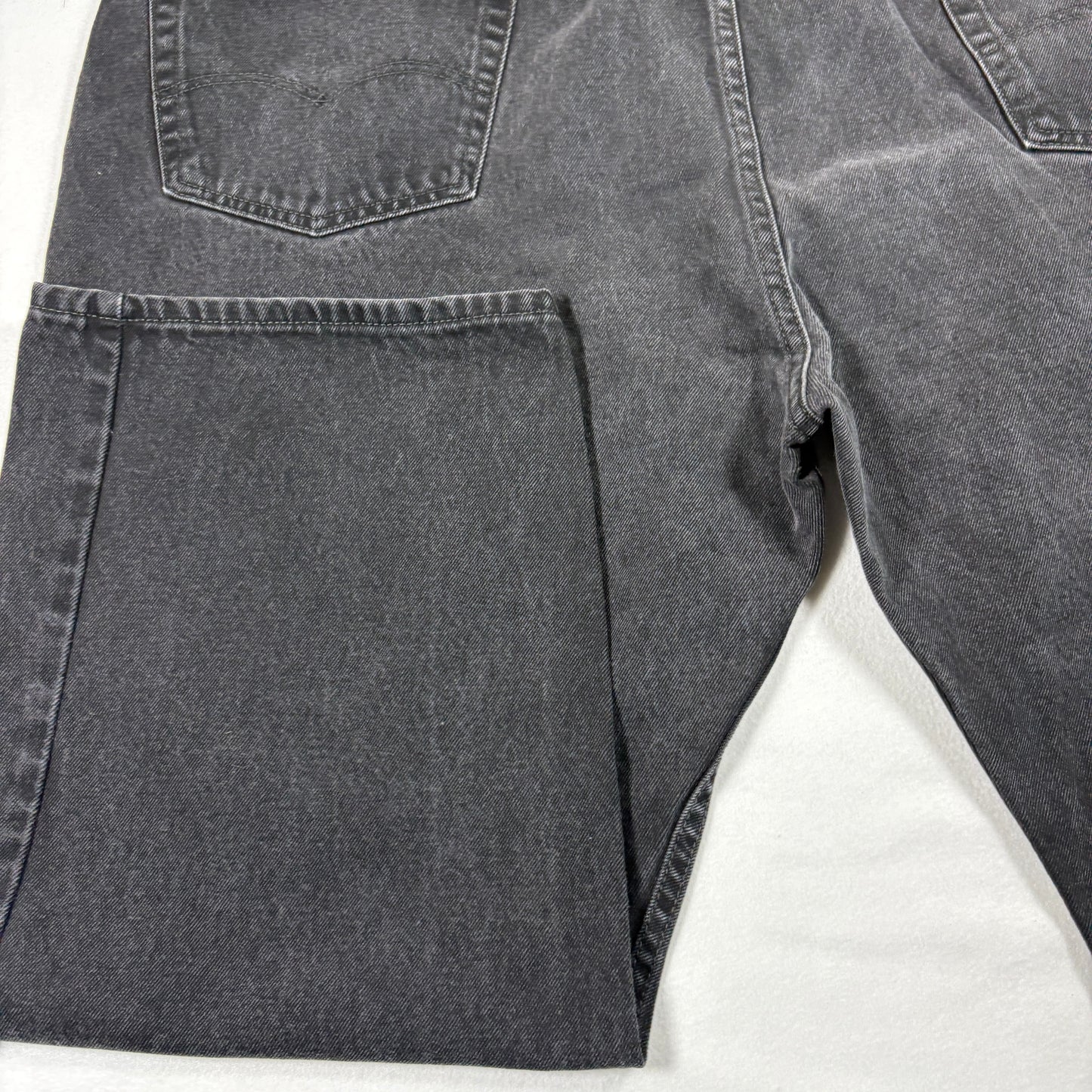 Levis Mens 505 Jeans 54x29 Black Denim Straight Fit Y2K 90s Grunge Vintage