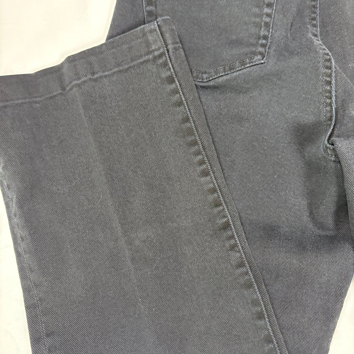 Ralph Lauren Jeans Co Women 12P Black Denim Stretch Petite Classic Casual Pants