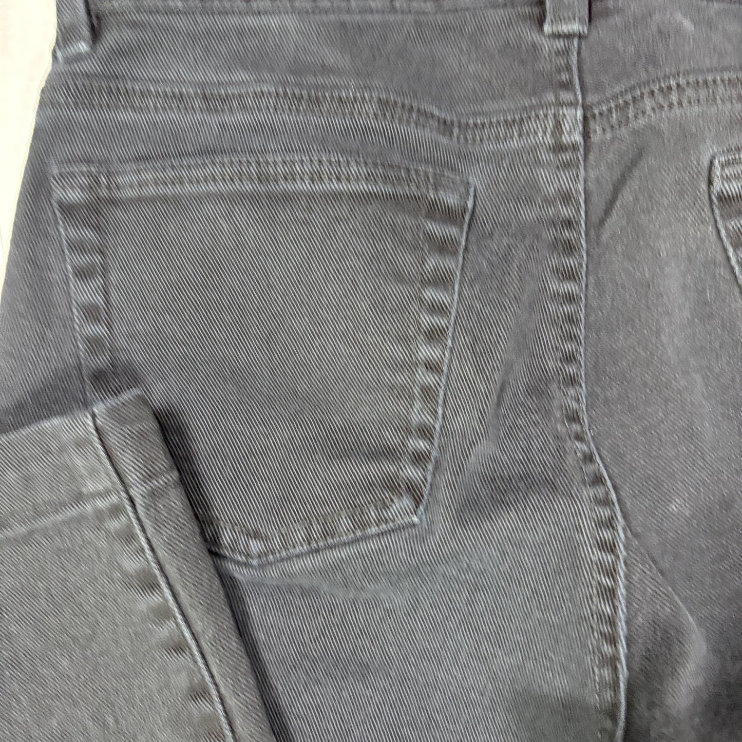 Ralph Lauren Jeans Co Women 12P Black Denim Stretch Petite Classic Casual Pants