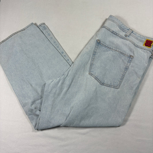 Empire Mens Jeans 46 Light Wash Baggy Y2K 90s Grunge Skater Denim Vintage