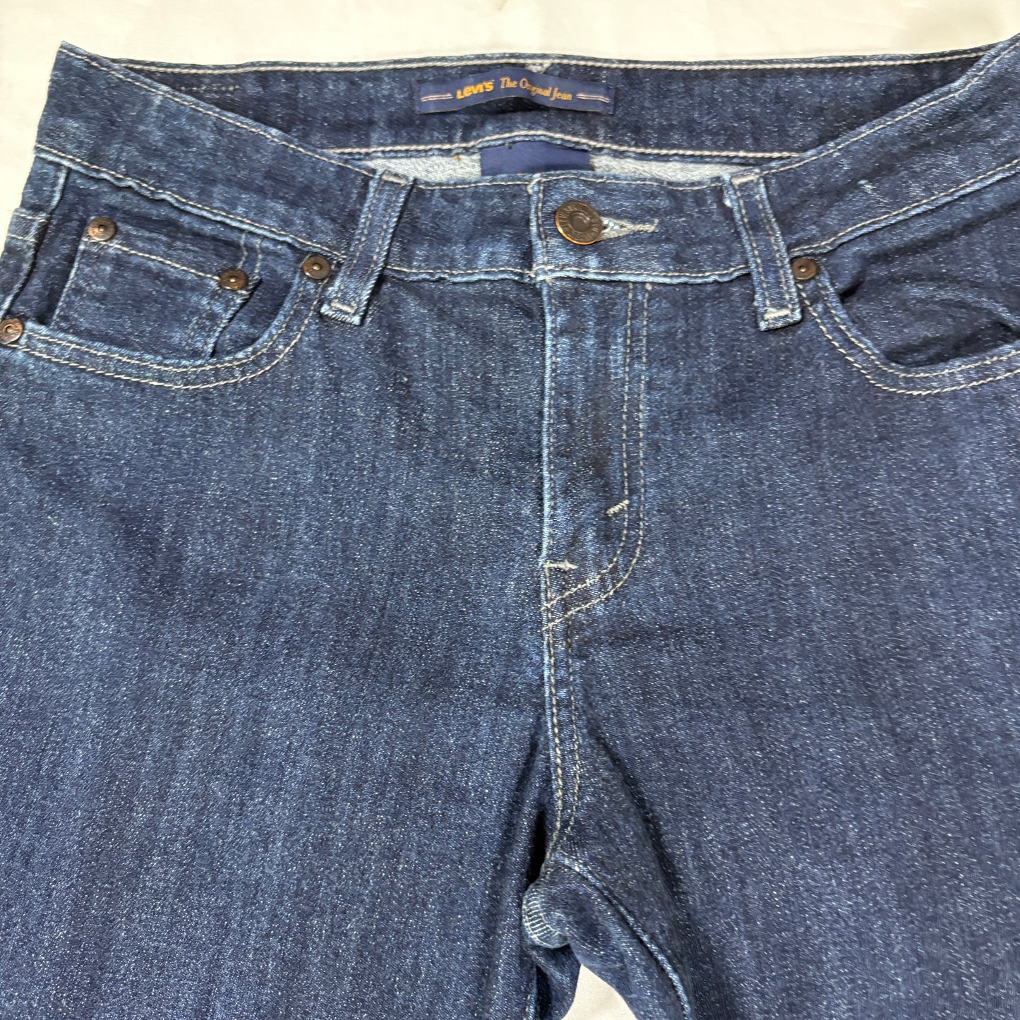 Levi’s Mid Rise Skinny Jeans Women 6S Dark Wash Stretch Denim Classic Casual