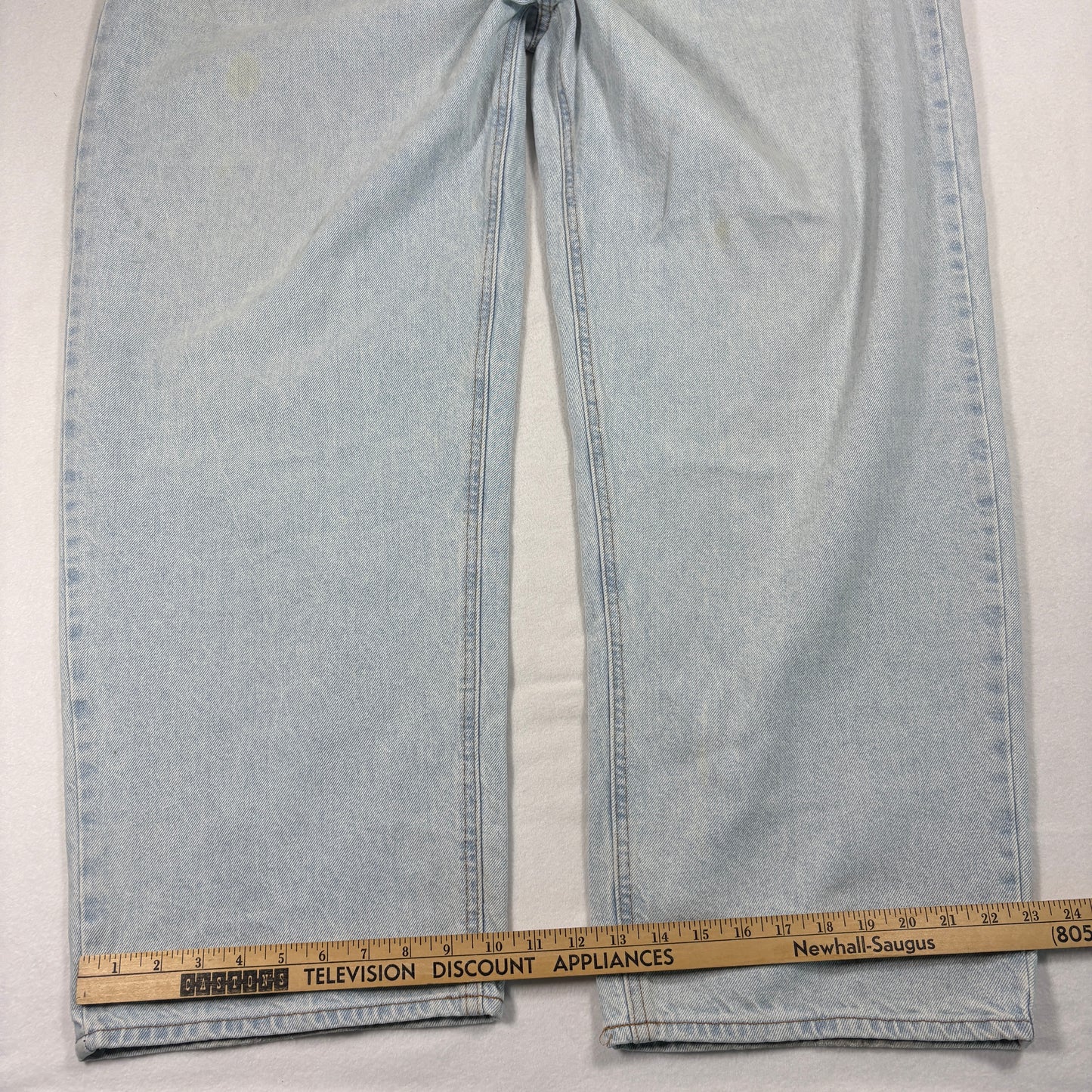Empire Mens Jeans 46 Light Wash Baggy Y2K 90s Grunge Skater Denim Vintage