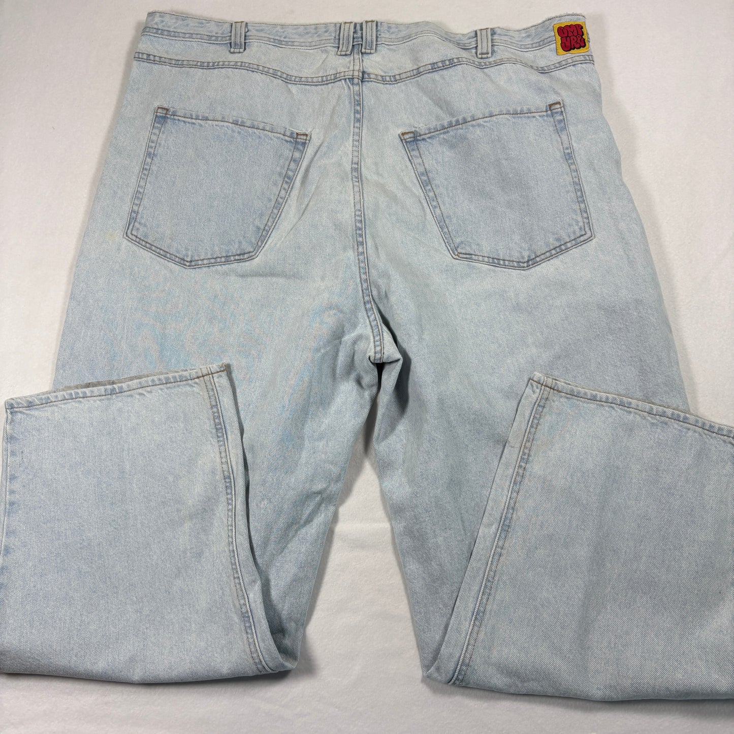 Empire Mens Jeans 46 Light Wash Baggy Y2K 90s Grunge Skater Denim Vintage