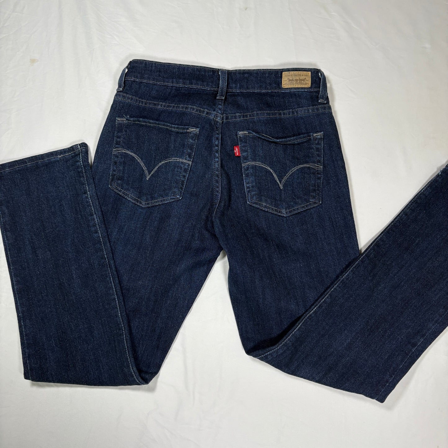 Levi’s Mid Rise Skinny Jeans Women 6S Dark Wash Stretch Denim Classic Casual