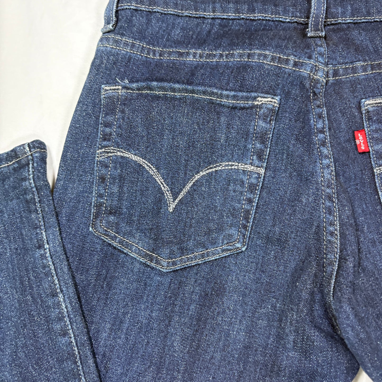 Levi’s Mid Rise Skinny Jeans Women 6S Dark Wash Stretch Denim Classic Casual